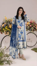 BISMIL 3 PIECE - PRINTED LAWN SUIT Unstitched 027