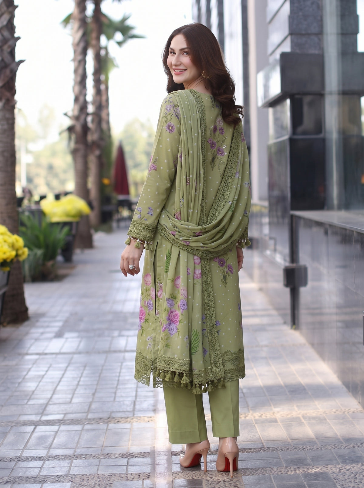 BLOSSOM 3 PIECE - DIGITAL PRINTED Karandi SUIT Unstitched
