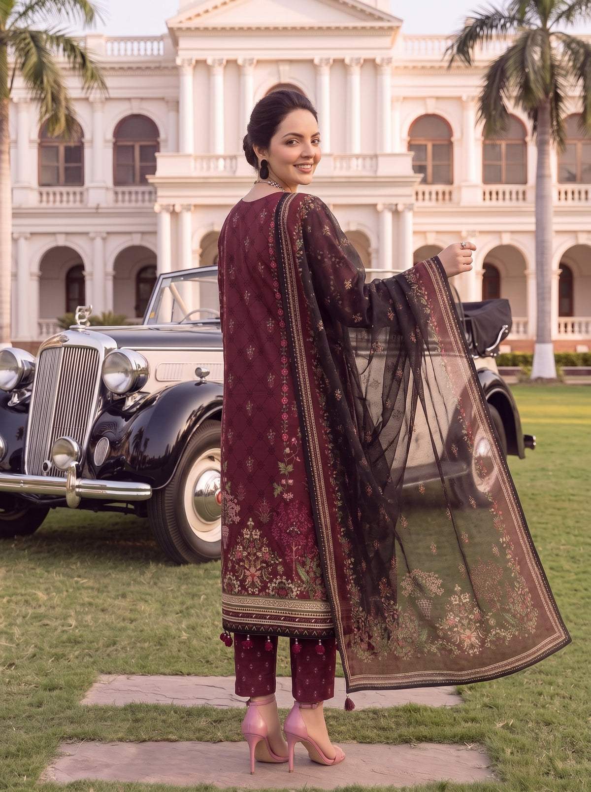 BLISS 3 PIECE - PRINTED LAWN SUIT Unstitched