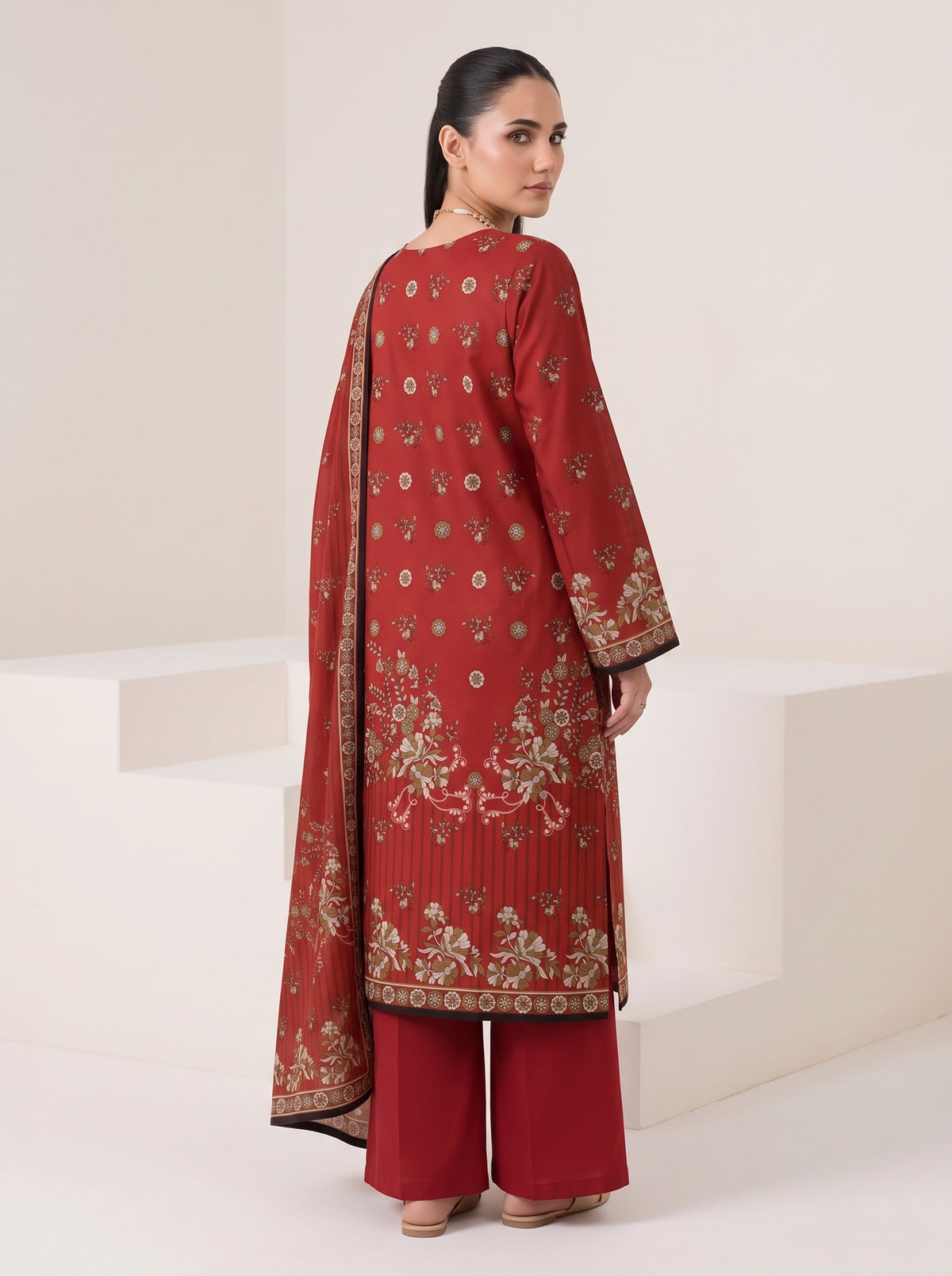 BISMIL 3 PIECE - DIGITAL PRINTED PREMIUM VISCOSE SUIT Unstitched 01