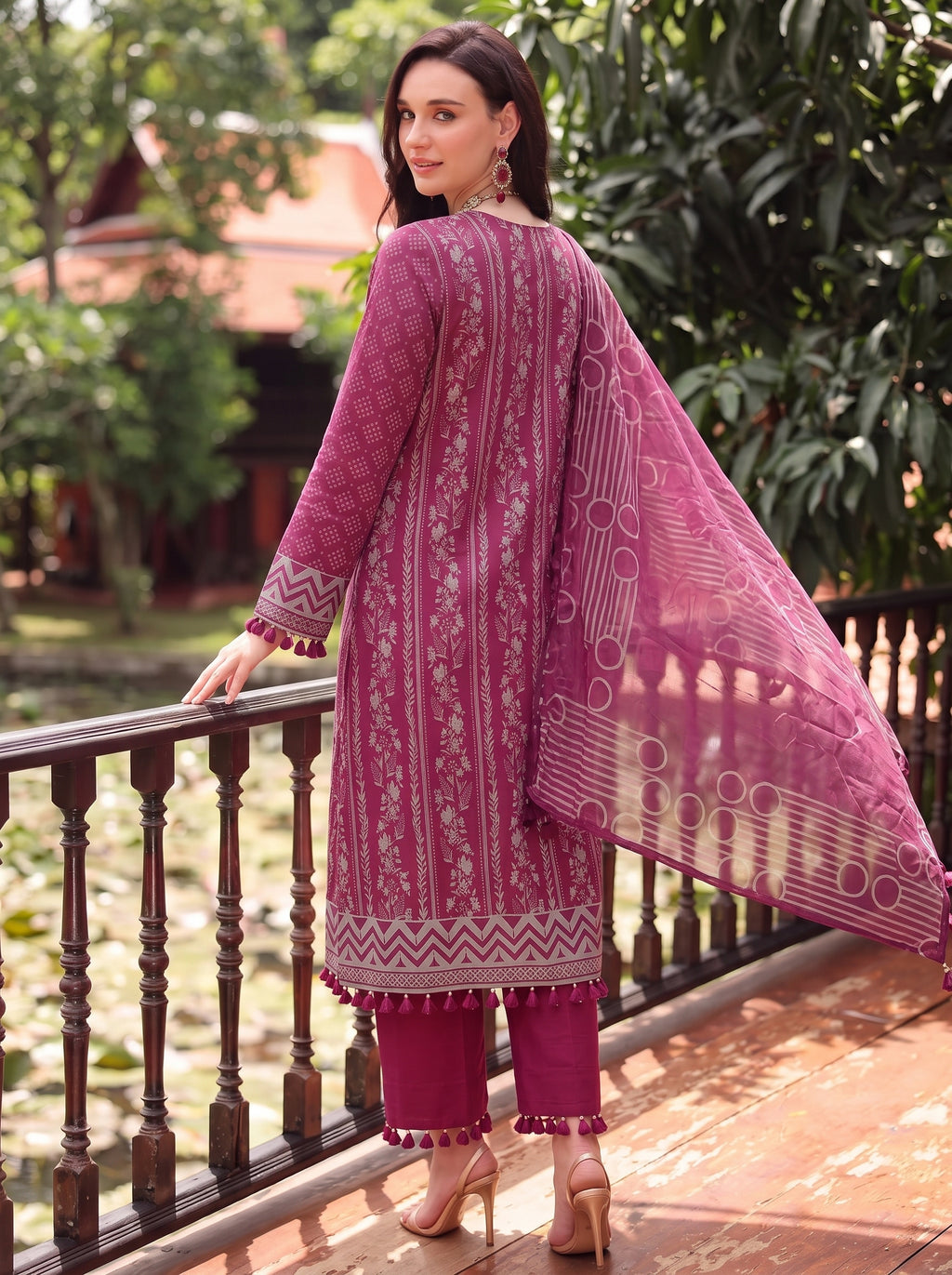 BISMIL 3 PIECE - PRINTED LAWN SUIT Unstitched