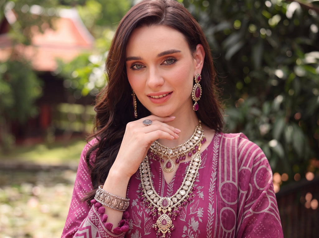 BISMIL 3 PIECE - PRINTED LAWN SUIT Unstitched