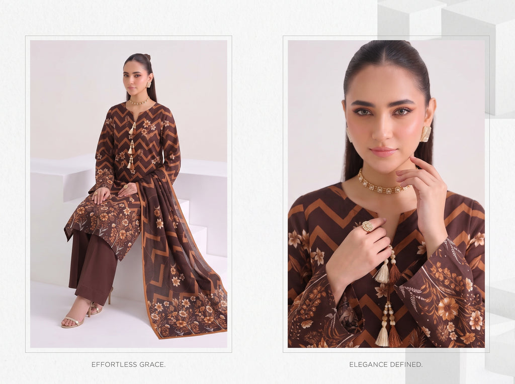 BISMIL 3 PIECE - DIGITAL PRINTED PREMIUM VISCOSE SUIT Unstitched 03