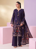 BISMIL 3 PIECE - DIGITAL PRINTED PREMIUM VISCOSE SUIT Unstitched 04