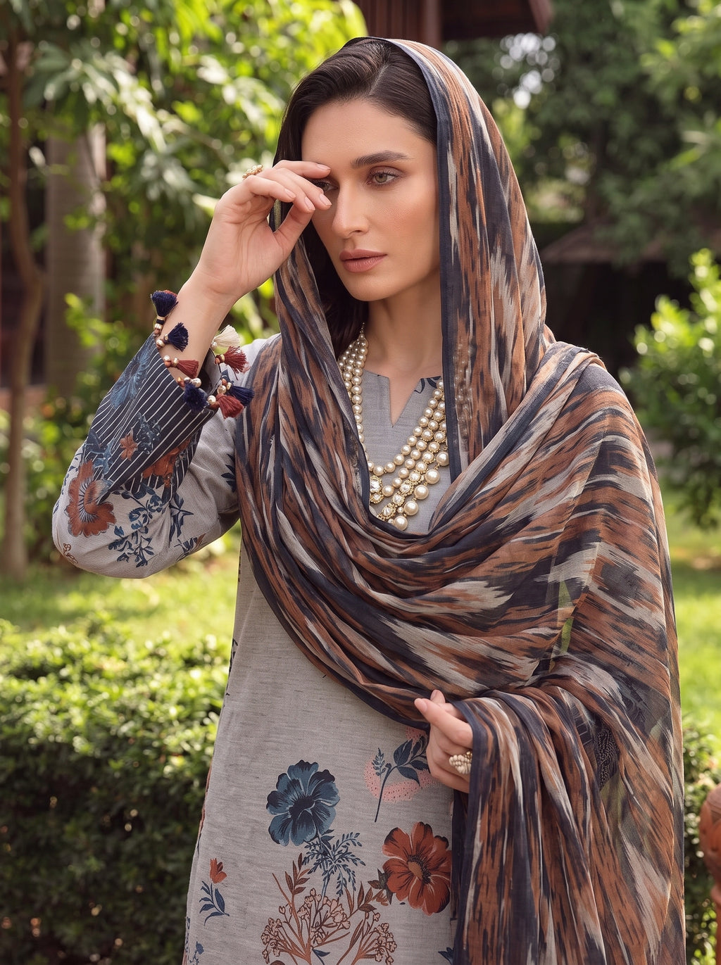 BISMIL 3 PIECE - PRINTED LAWN SUIT Unstitched