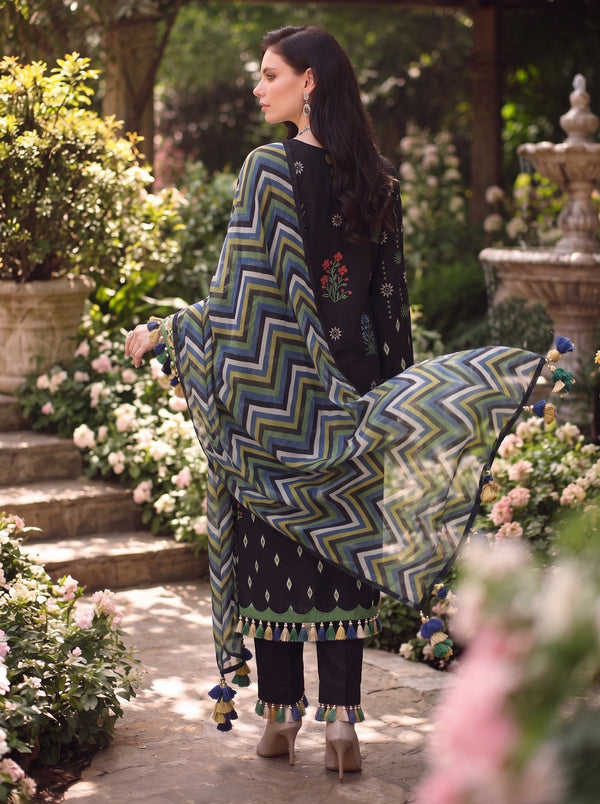 BISMIL 3 PIECE - PRINTED LAWN SUIT Unstitched