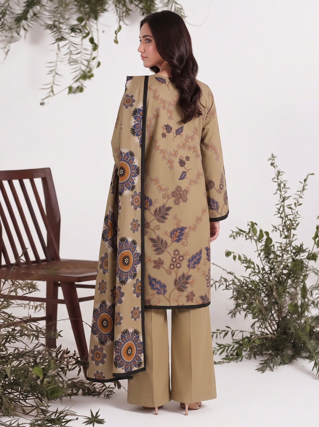 BISMIL 3 PIECE - DIGITAL PRINTED PREMIUM VISCOSE SUIT Unstitched 07