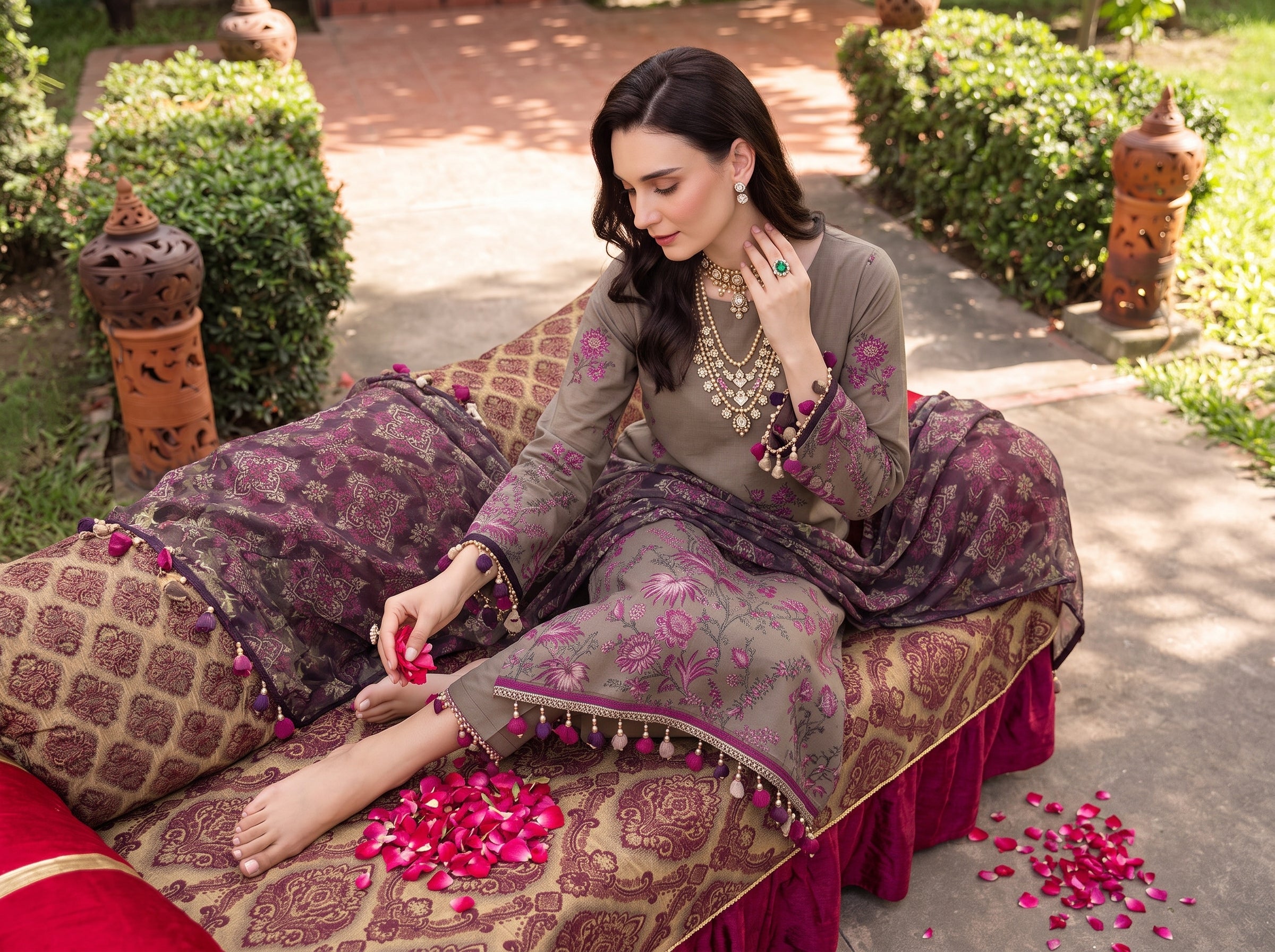 BISMIL 3 PIECE - PRINTED LAWN SUIT Unstitched