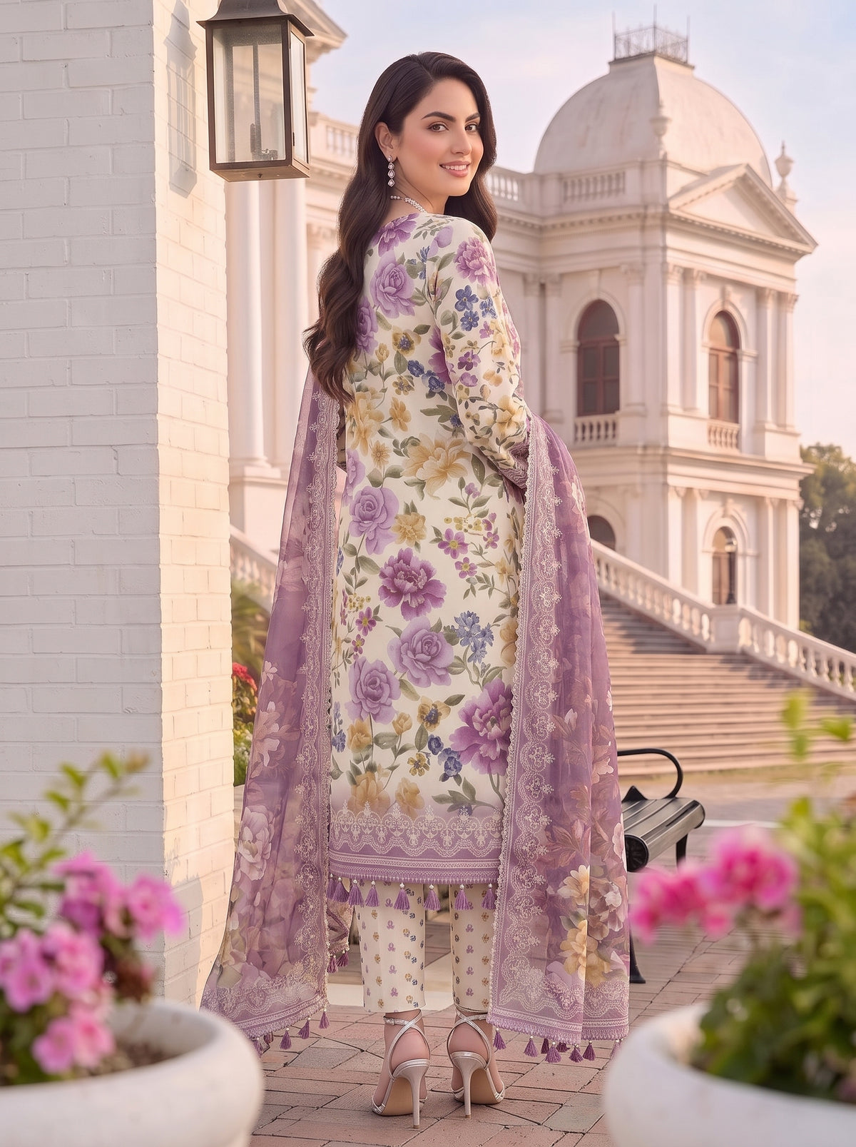 BLISS 3 PIECE - PRINTED LAWN SUIT Unstitched