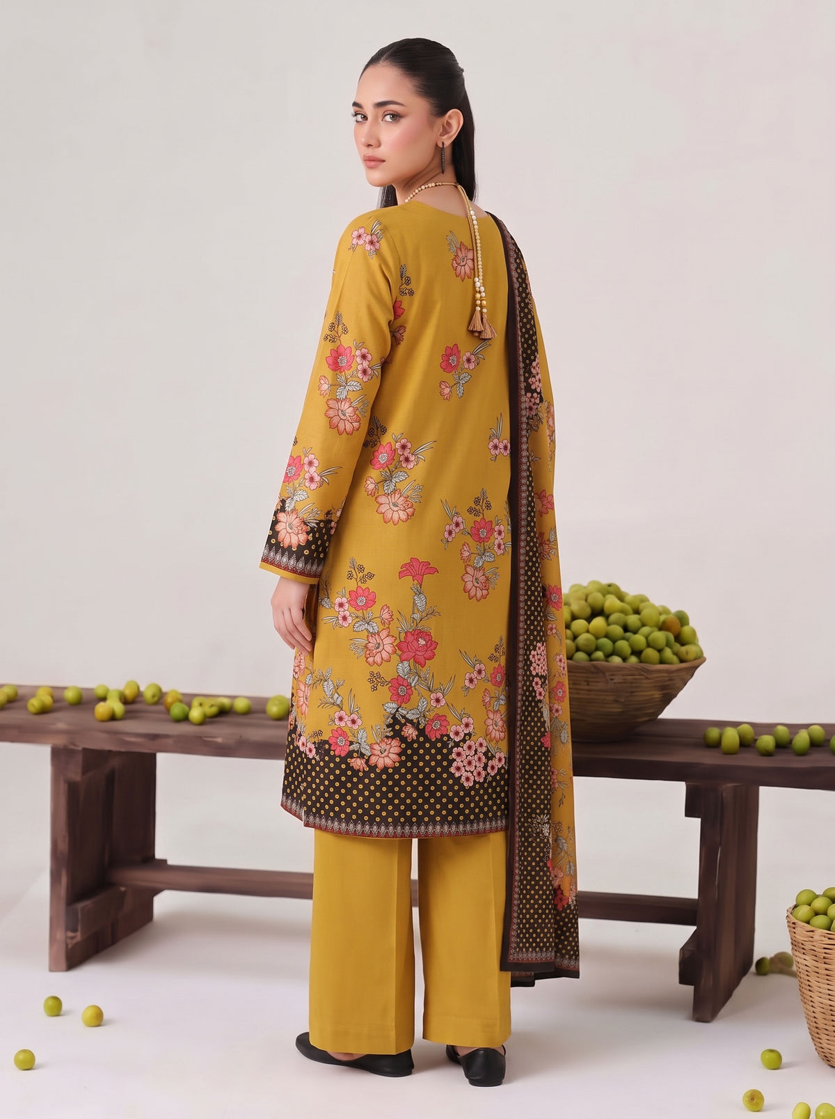 BISMIL 3 PIECE - DIGITAL PRINTED PREMIUM VISCOSE SUIT Unstitched 09
