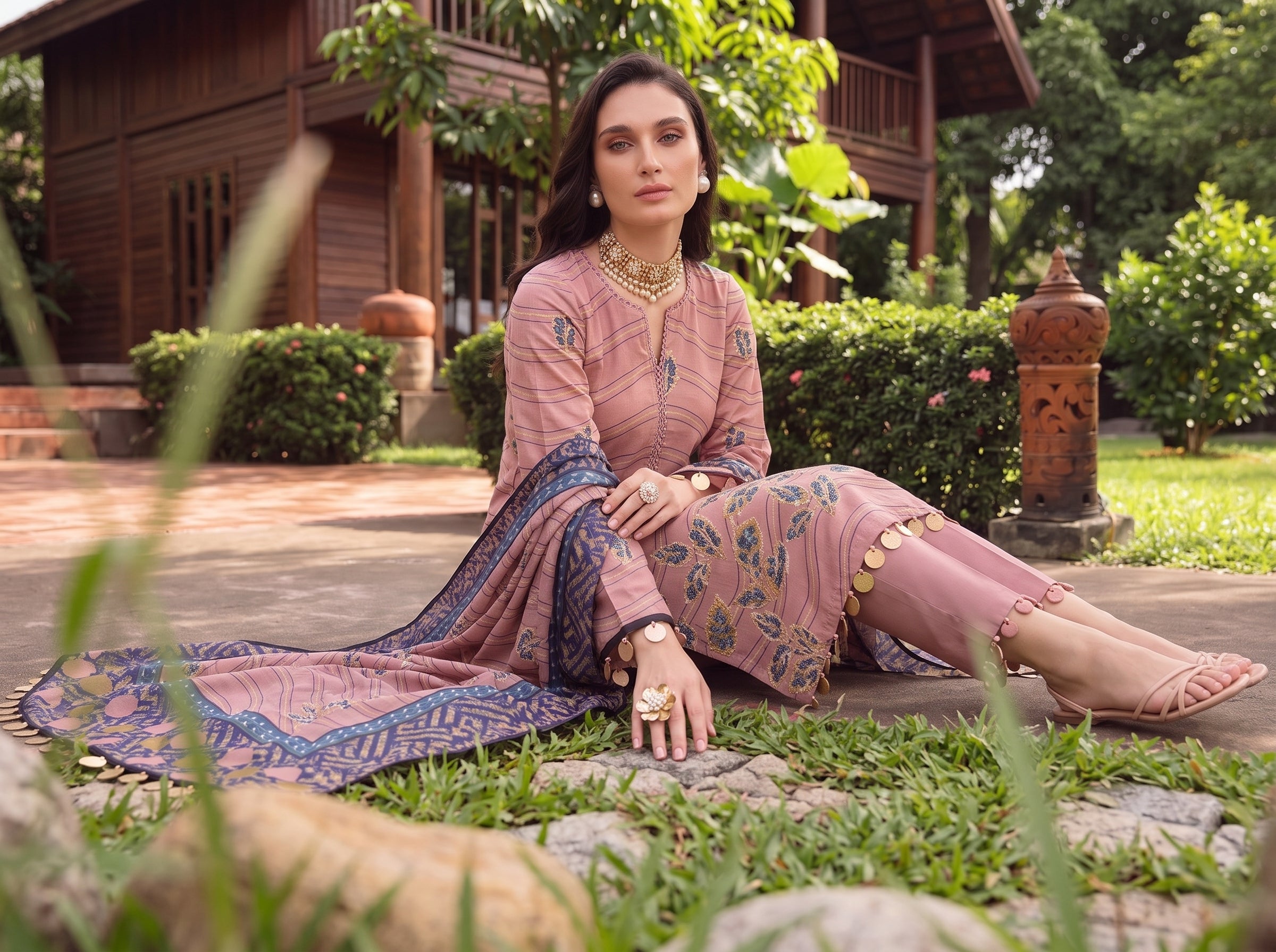 BISMIL 3 PIECE - PRINTED LAWN SUIT Unstitched