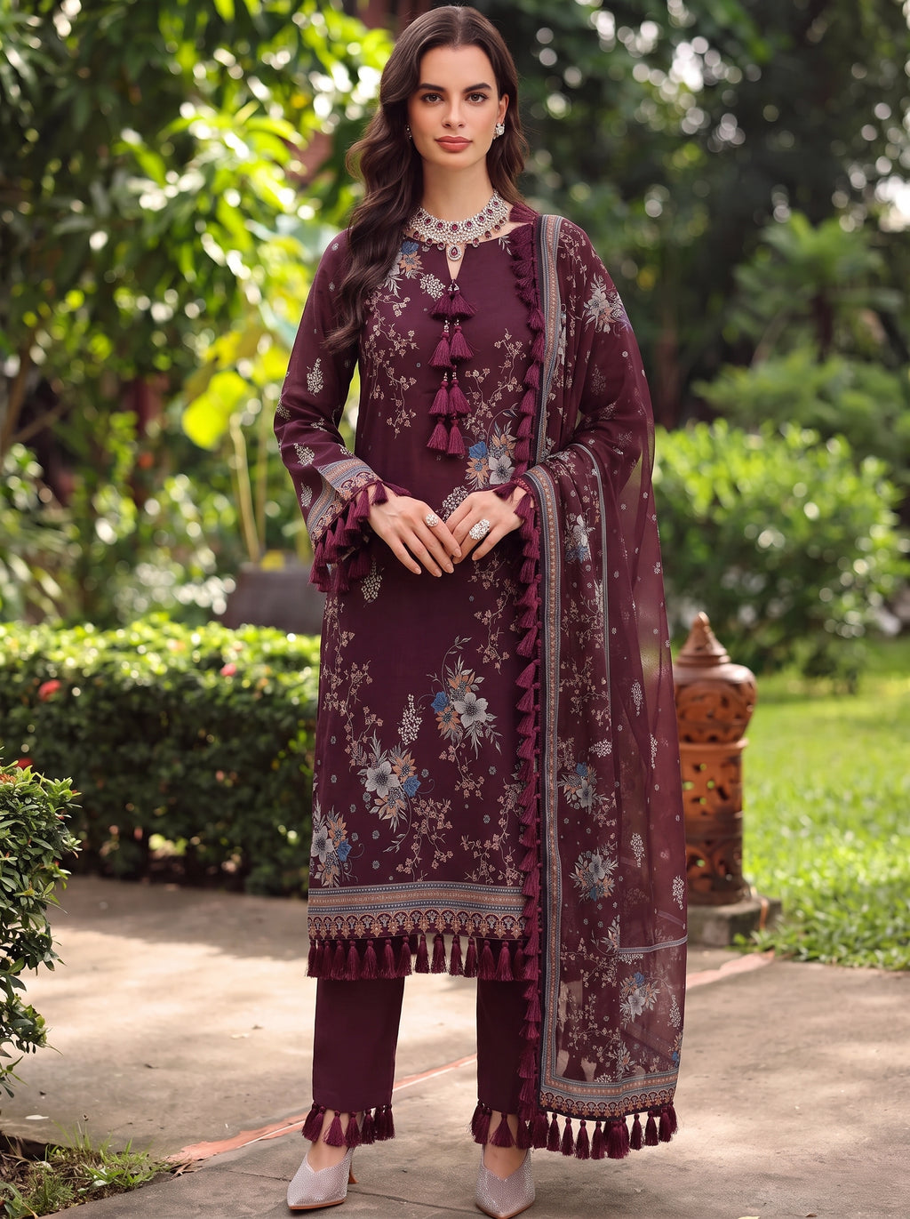 BISMIL 3 PIECE - PRINTED LAWN SUIT Unstitched