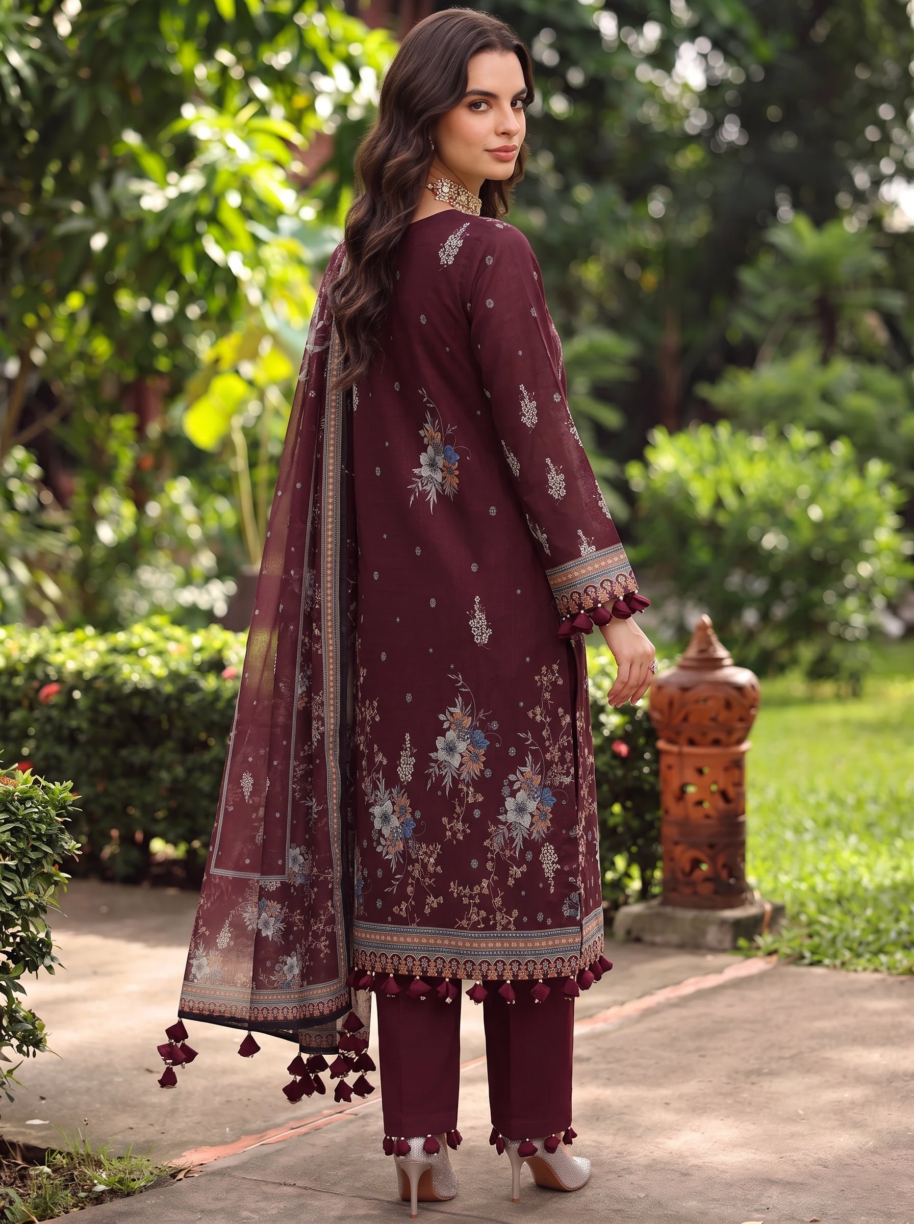 BISMIL 3 PIECE - PRINTED LAWN SUIT Unstitched