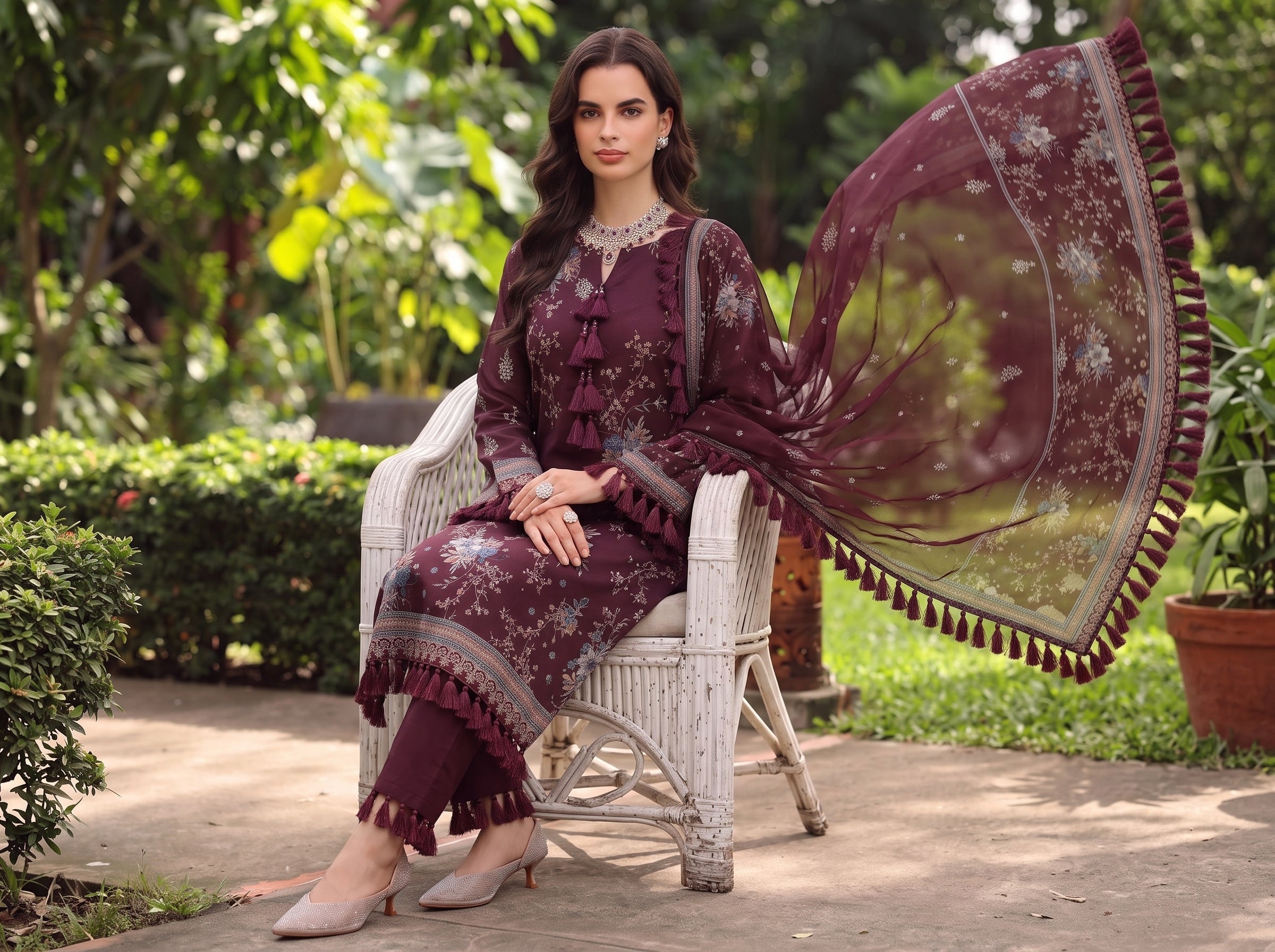 BISMIL 3 PIECE - PRINTED LAWN SUIT Unstitched