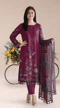 BISMIL 3 PIECE - PRINTED LAWN SUIT Unstitched 026