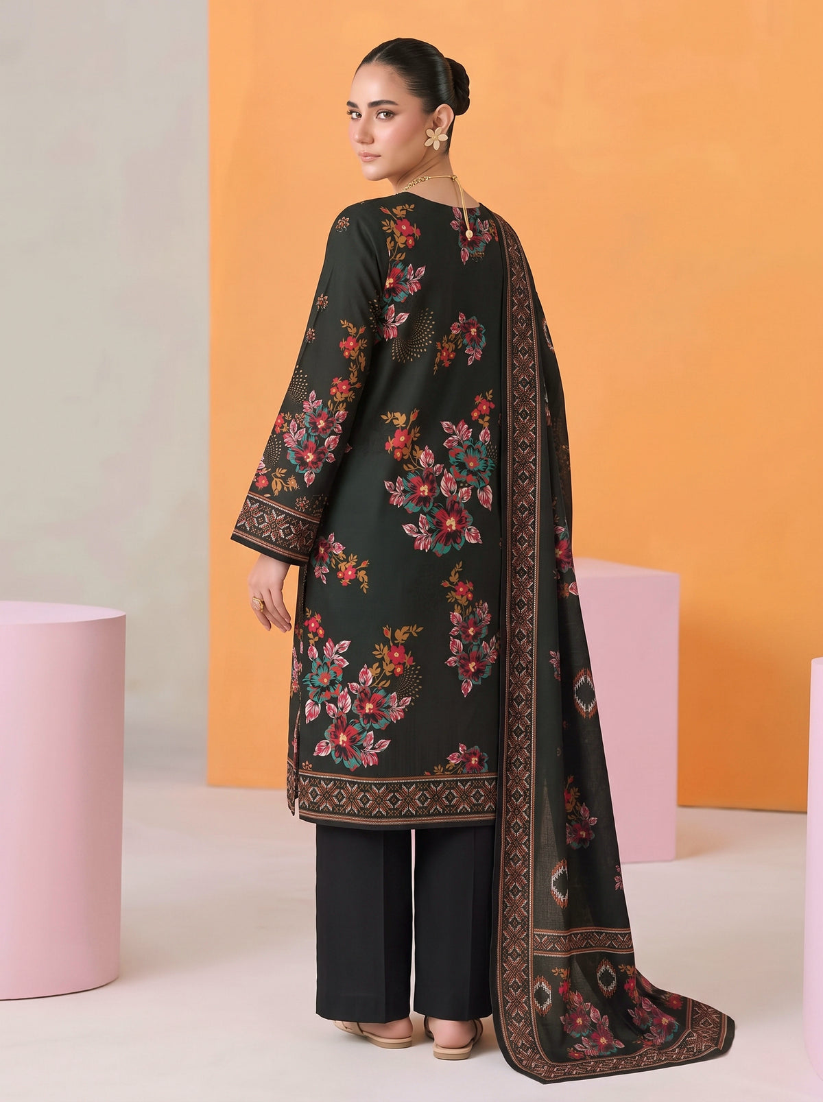 BISMIL 3 PIECE - DIGITAL PRINTED PREMIUM VISCOSE SUIT Unstitched 10