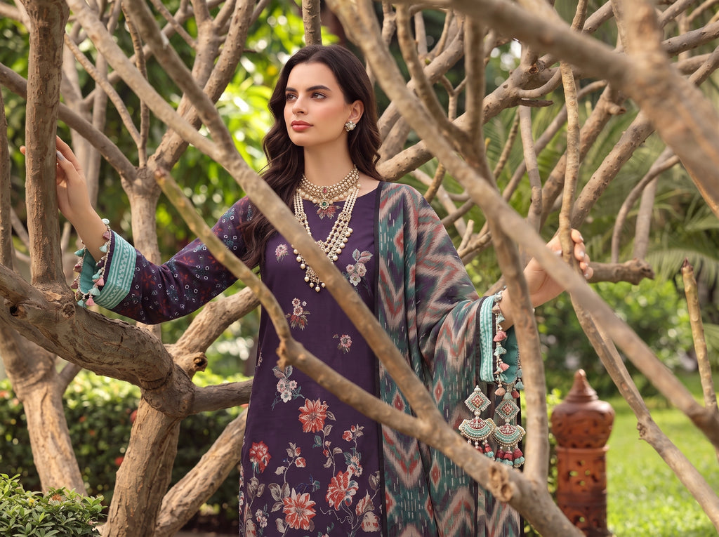 BISMIL 3 PIECE - PRINTED LAWN SUIT Unstitched