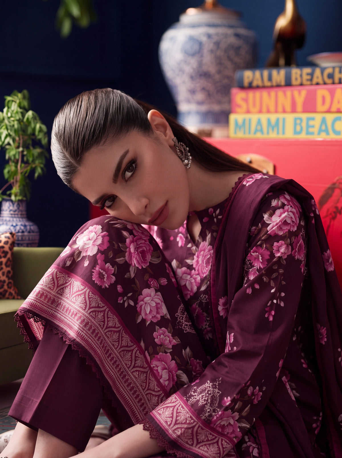 BISMIL 3 PIECE - DIGITAL PRINTED PREMIUM VISCOSE SUIT Unstitched