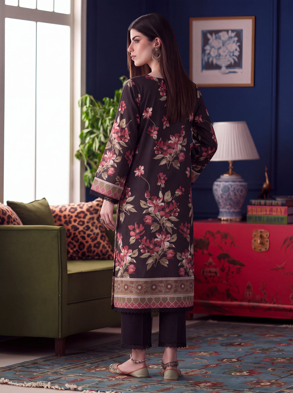 BISMIL 3 PIECE - DIGITAL PRINTED PREMIUM VISCOSE SUIT Unstitched