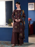 BISMIL 3 PIECE - DIGITAL PRINTED PREMIUM VISCOSE SUIT Unstitched