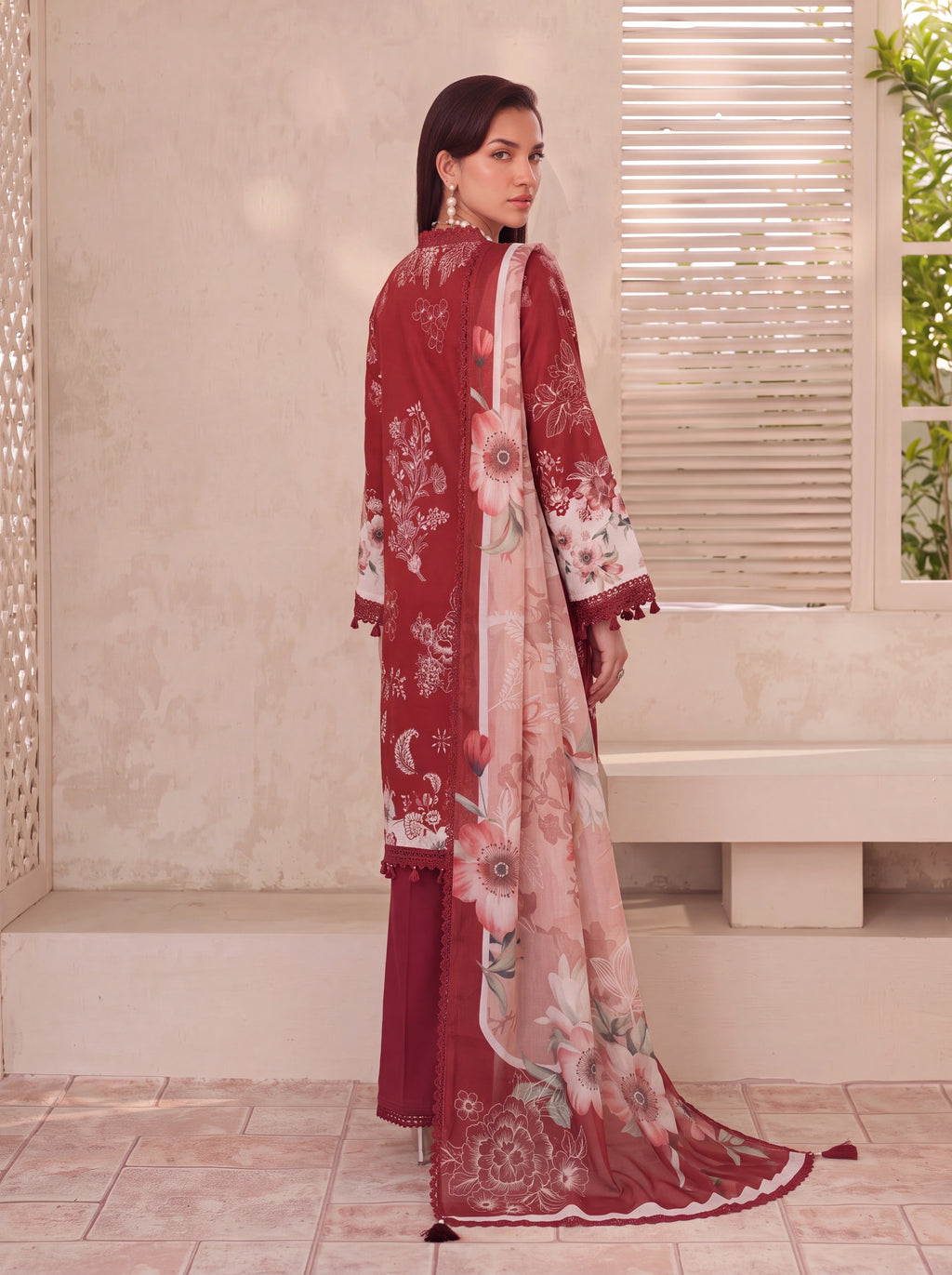 BISMIL 3 PIECE - PRINTED LAWN SUIT Unstitched