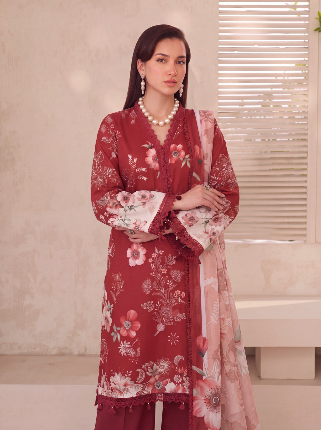BISMIL 3 PIECE - PRINTED LAWN SUIT Unstitched