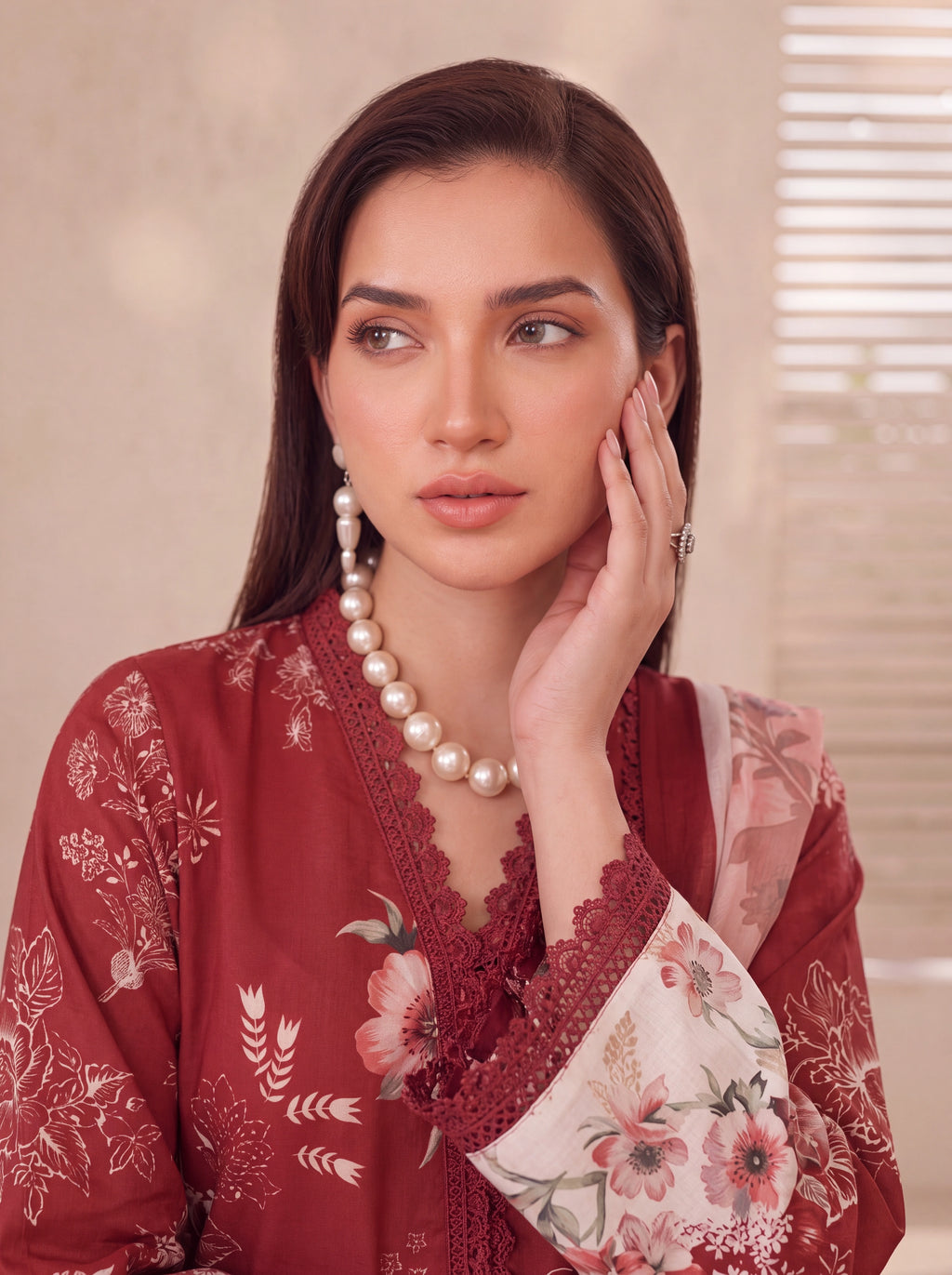 BISMIL 3 PIECE - PRINTED LAWN SUIT Unstitched