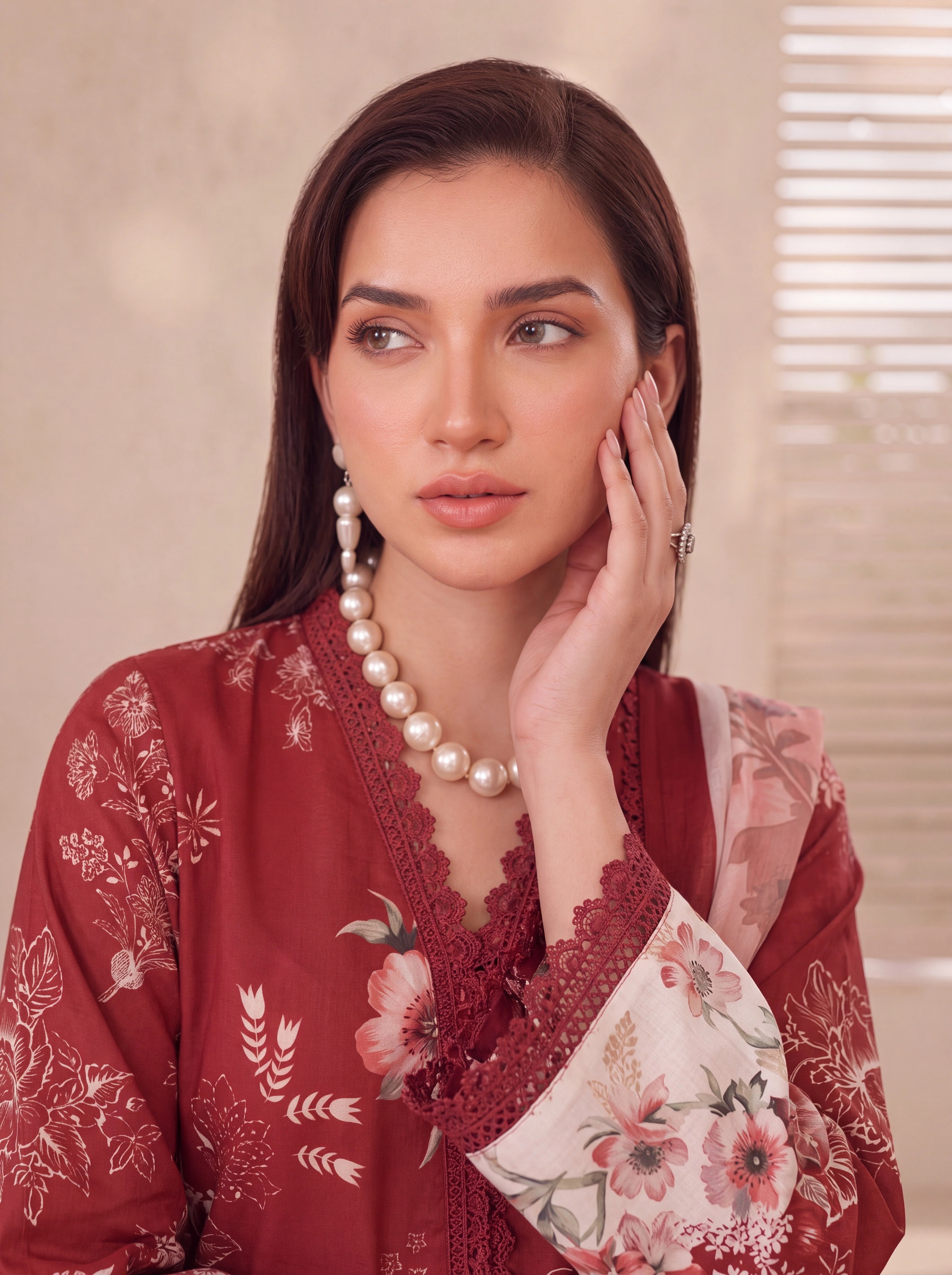 BISMIL 3 PIECE - PRINTED LAWN SUIT Unstitched