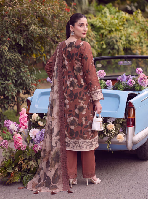 BATIK 3 PIECE - PRINTED LAWN SUIT Unstitched 002