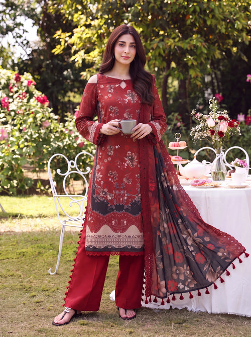 BATIK 3 PIECE - PRINTED LAWN SUIT Unstitched 003