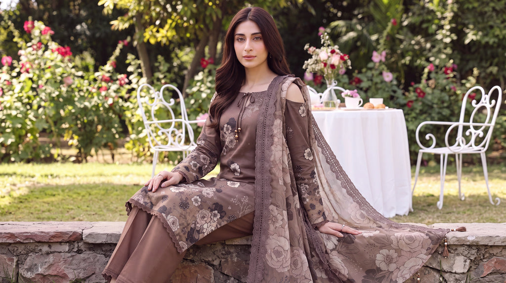 BATIK 3 PIECE - PRINTED LAWN SUIT Unstitched 004