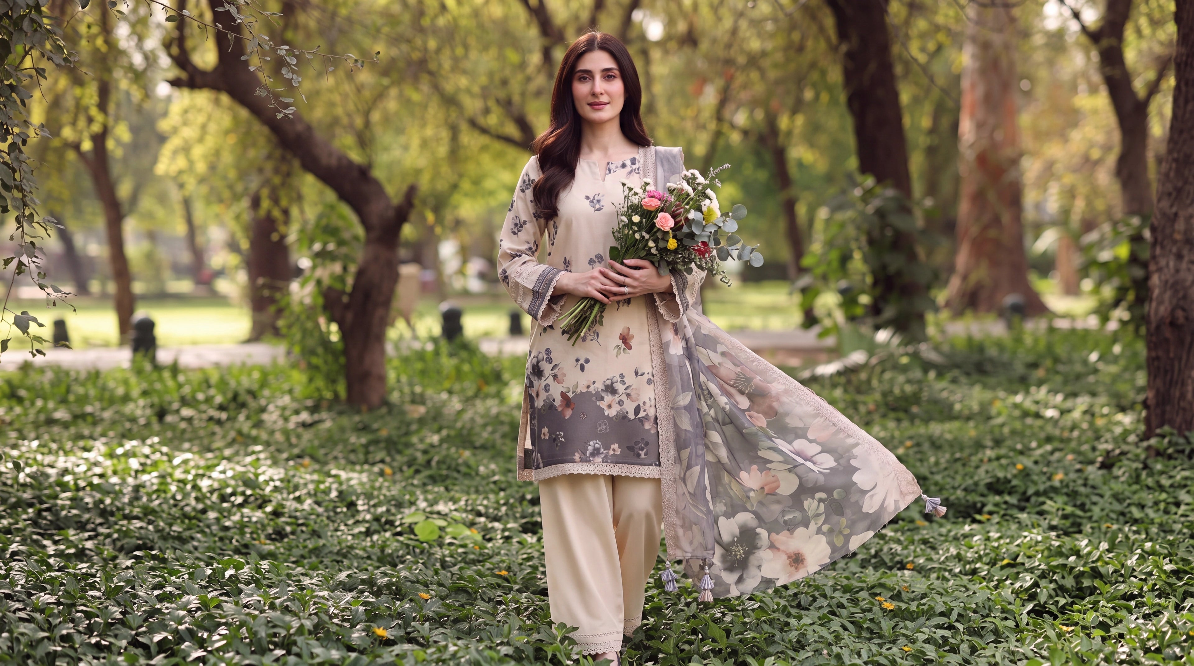 BATIK 3 PIECE - PRINTED LAWN SUIT Unstitched 005