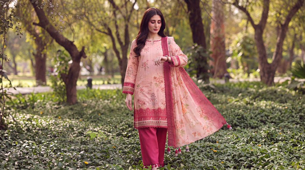 BATIK 3 PIECE - PRINTED LAWN SUIT Unstitched 006