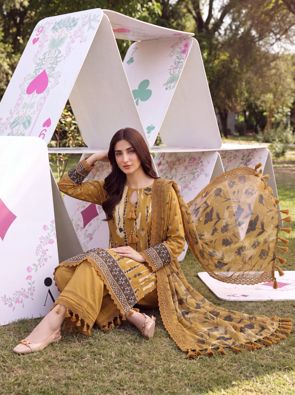 BATIK 3 PIECE - PRINTED LAWN SUIT Unstitched 007