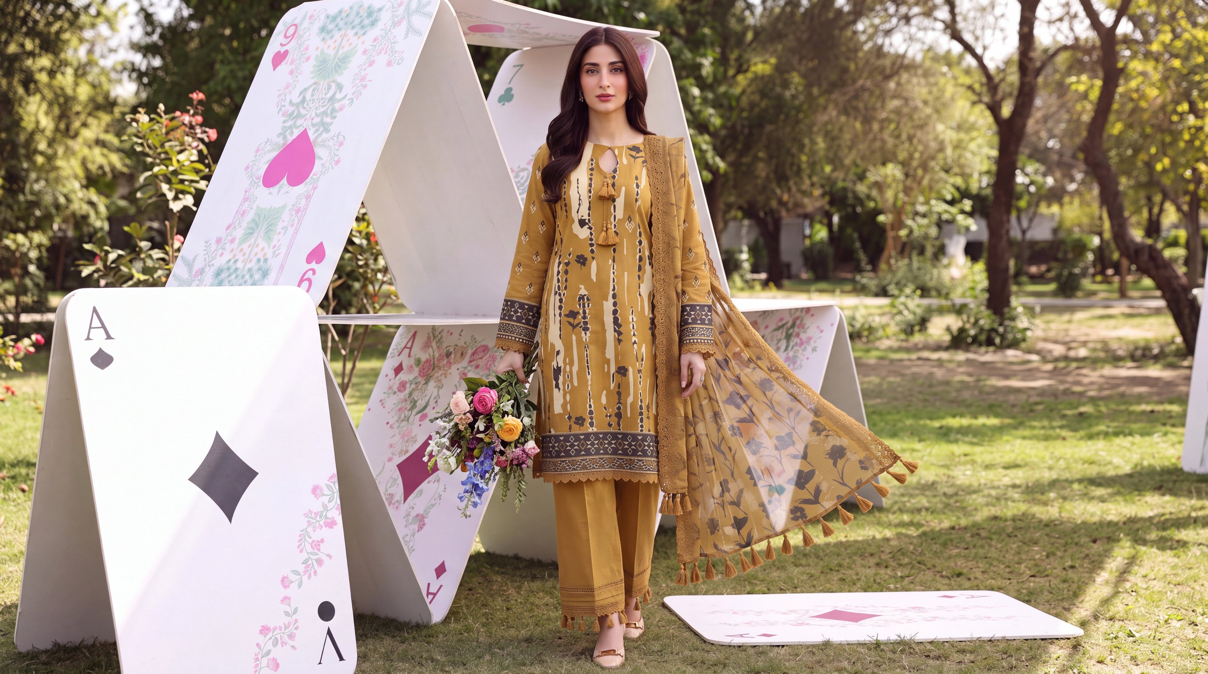 BATIK 3 PIECE - PRINTED LAWN SUIT Unstitched 007