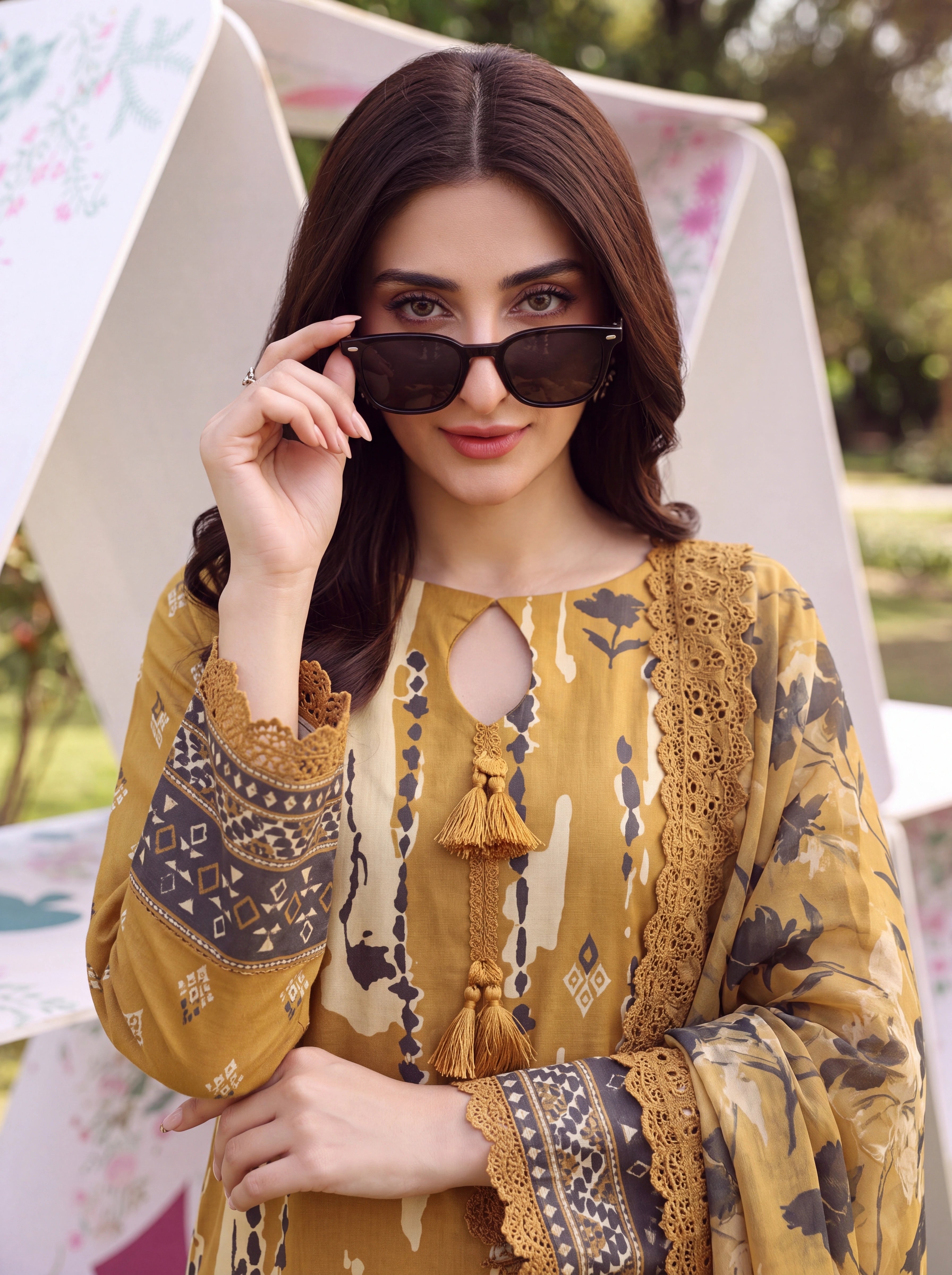 BATIK 3 PIECE - PRINTED LAWN SUIT Unstitched 007