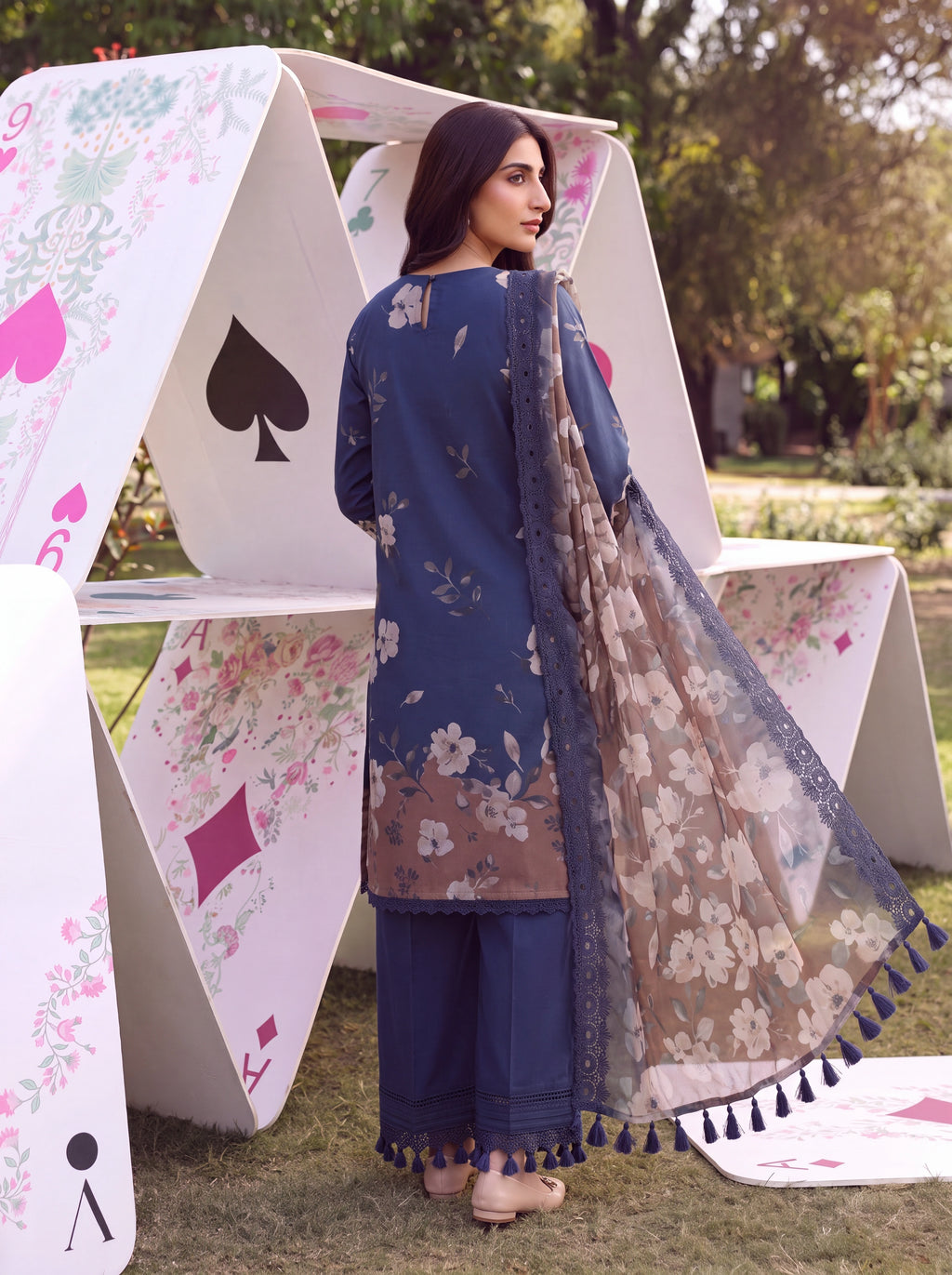 BATIK 3 PIECE - PRINTED LAWN SUIT Unstitched 008