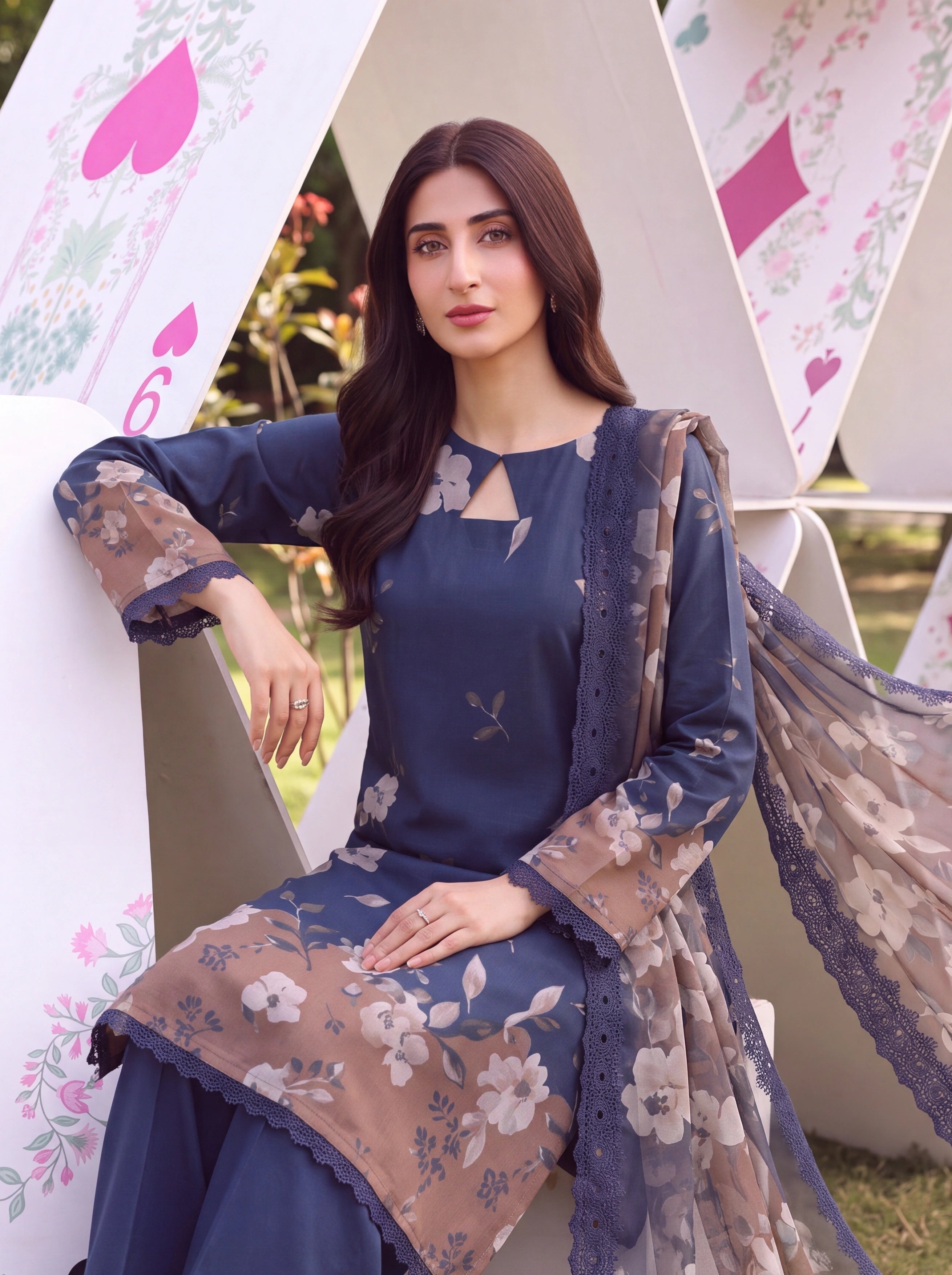 BATIK 3 PIECE - PRINTED LAWN SUIT Unstitched 008