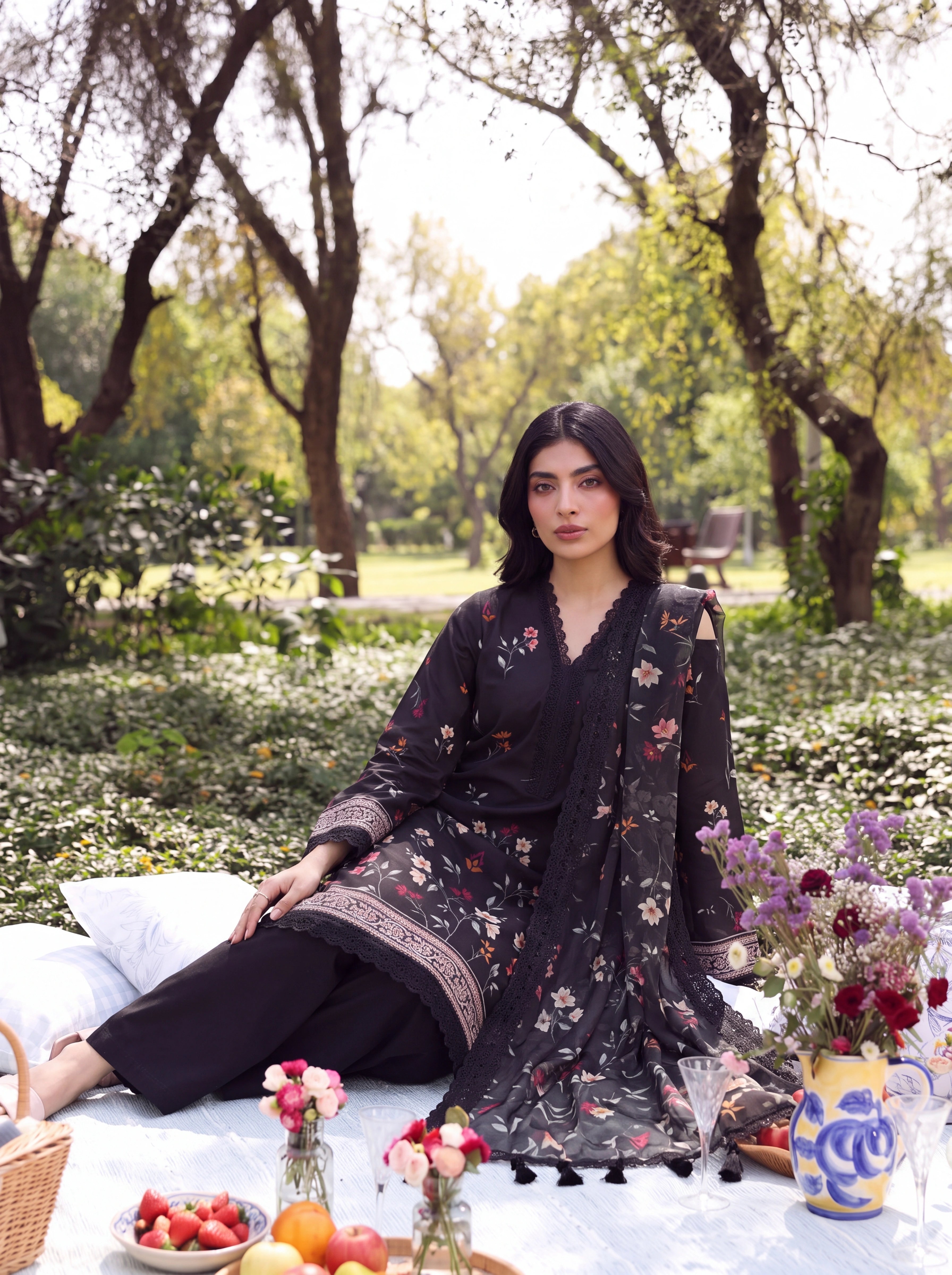 BATIK 3 PIECE - PRINTED LAWN SUIT Unstitched 009