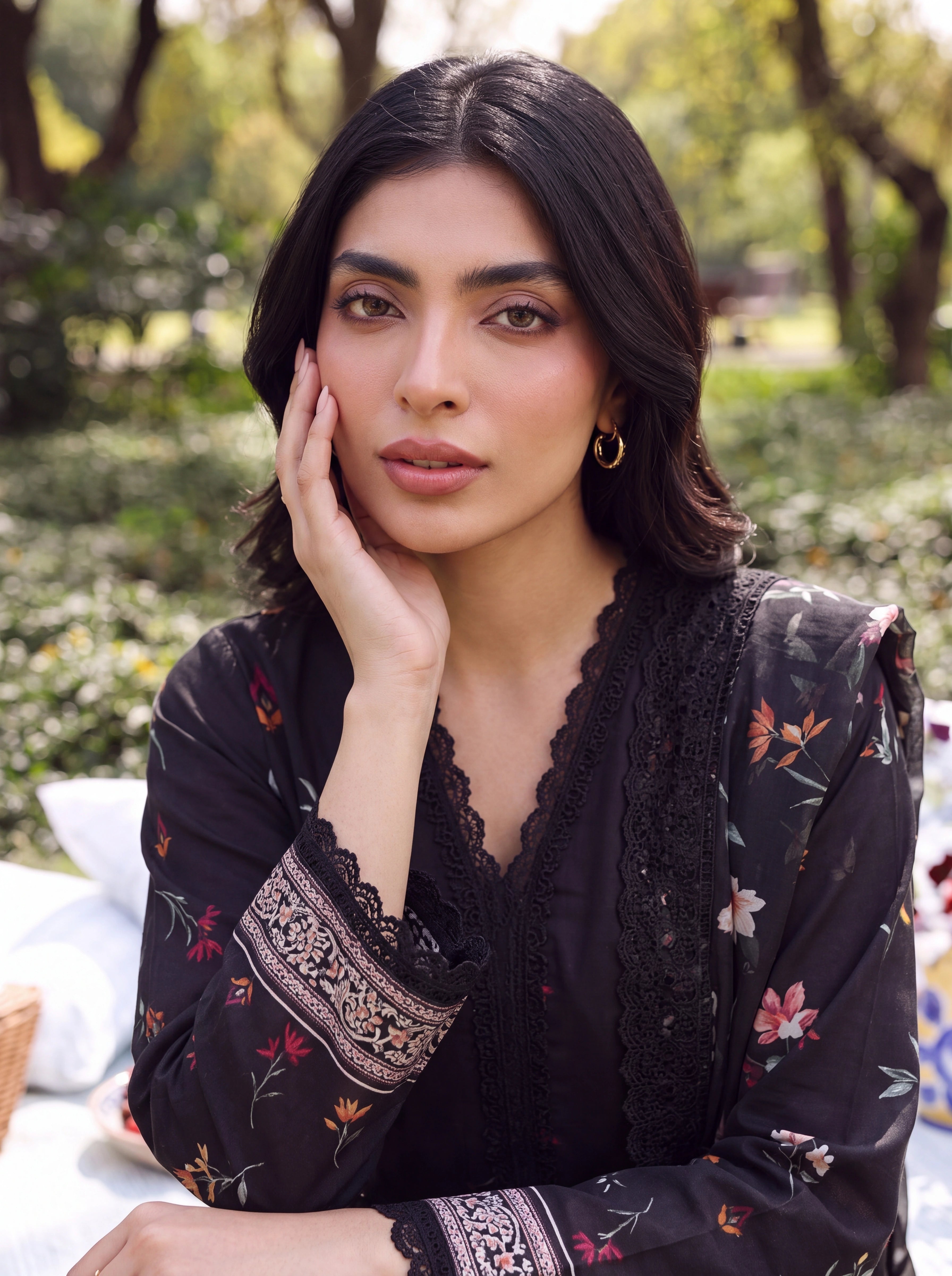 BATIK 3 PIECE - PRINTED LAWN SUIT Unstitched 009