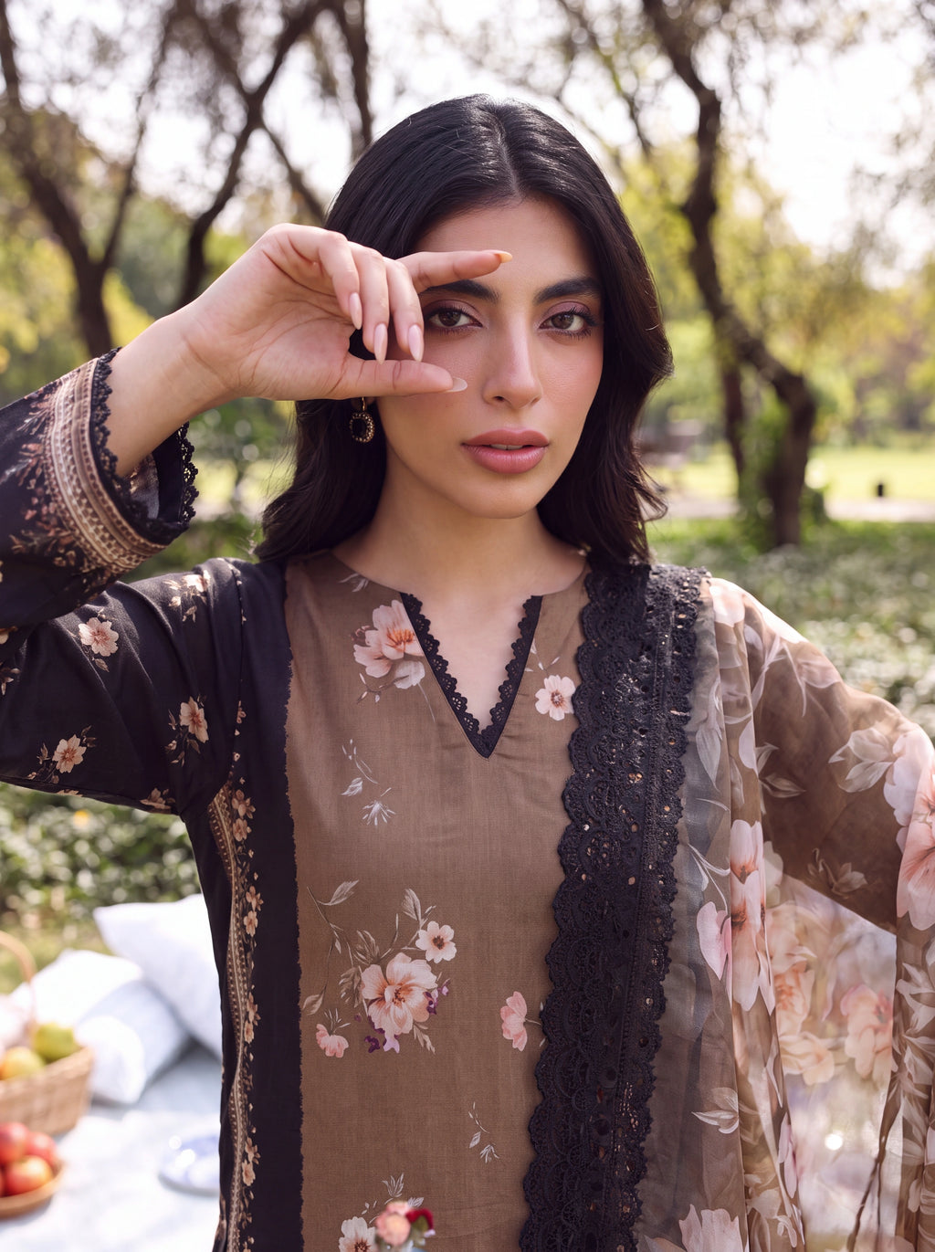 BATIK 3 PIECE - PRINTED LAWN SUIT Unstitched 010