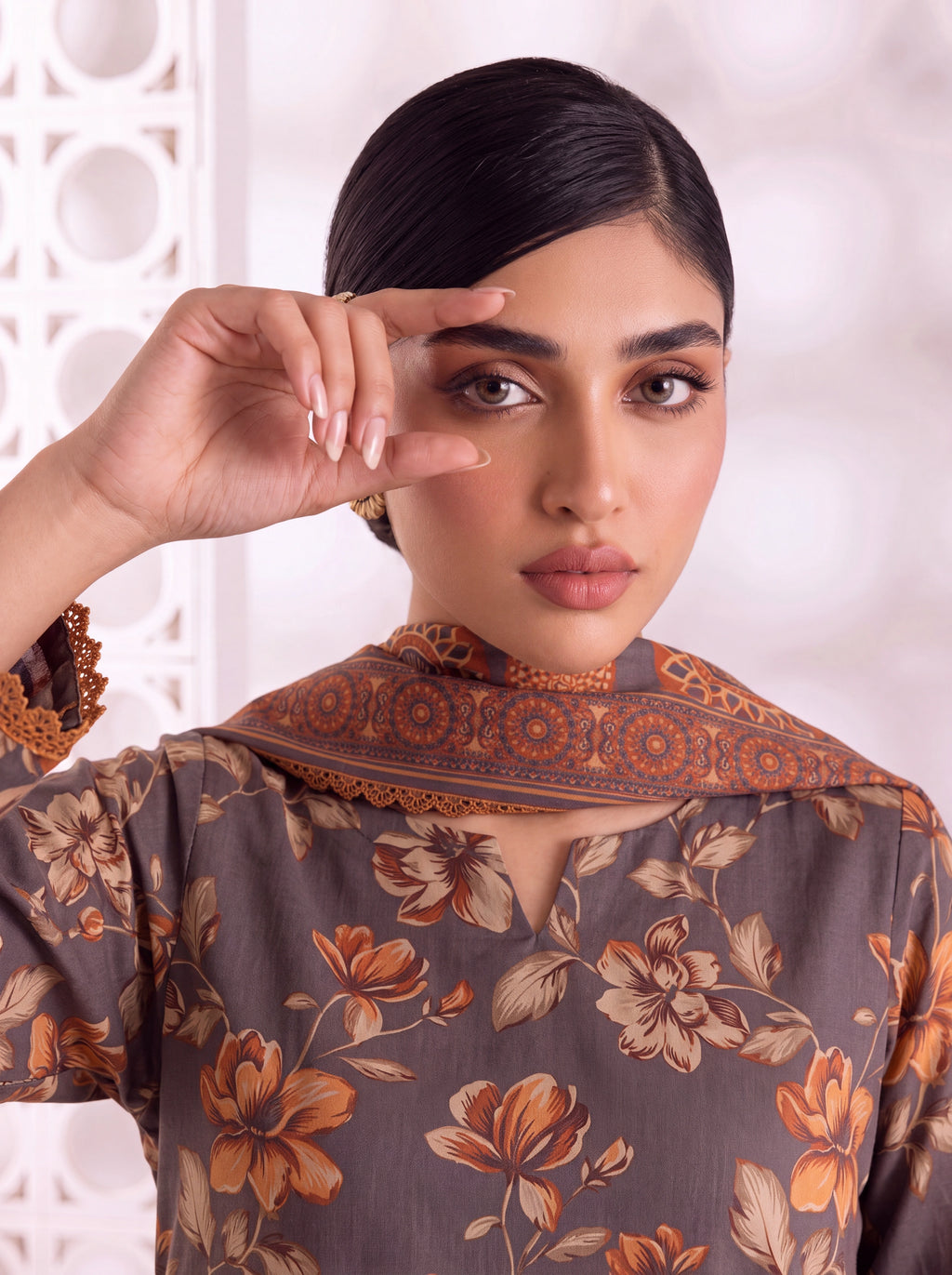 BAHAR 3 PIECE - PRINTED LAWN SUIT Unstitched 013