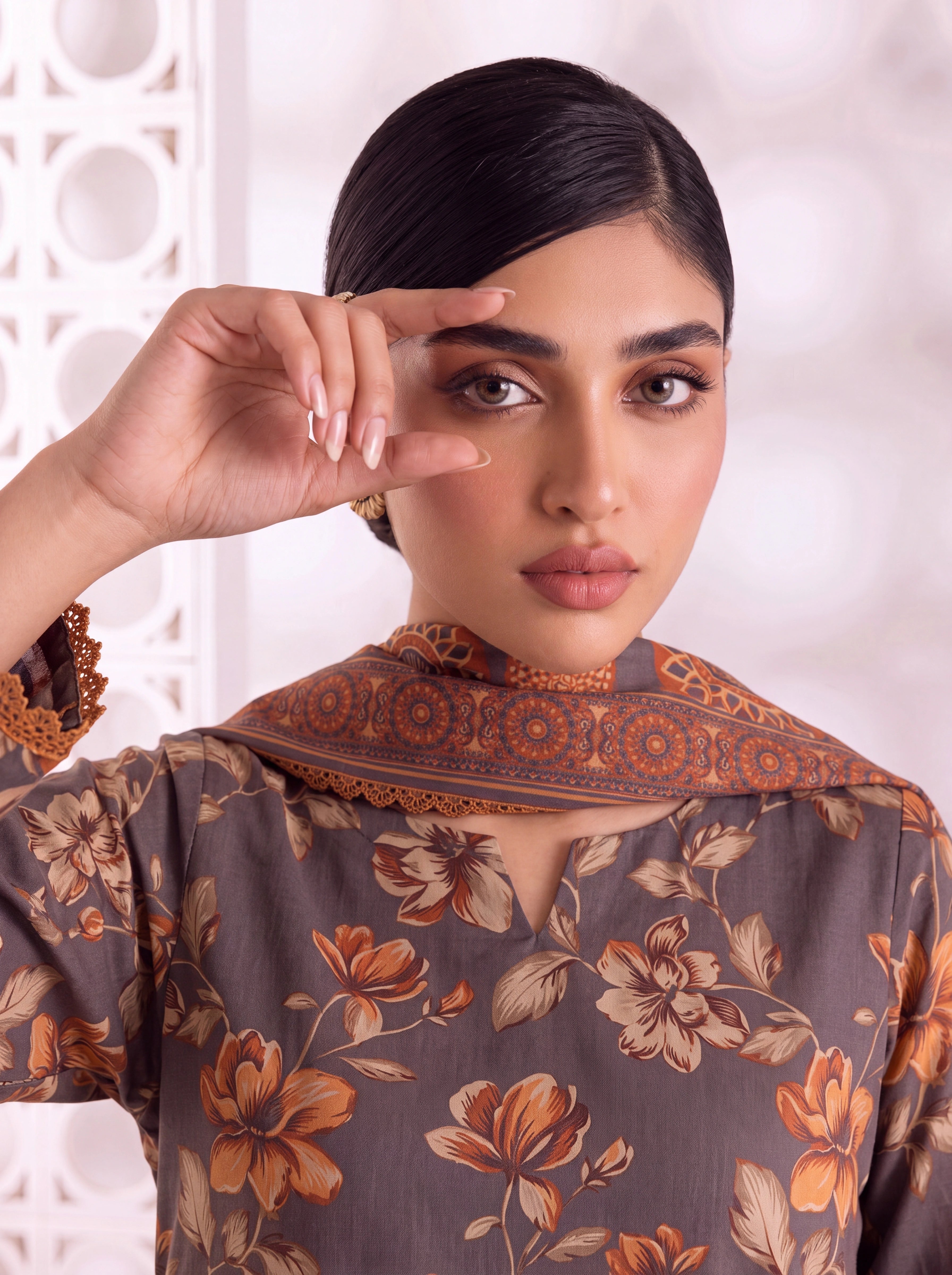 BAHAR 3 PIECE - PRINTED LAWN SUIT Unstitched 013