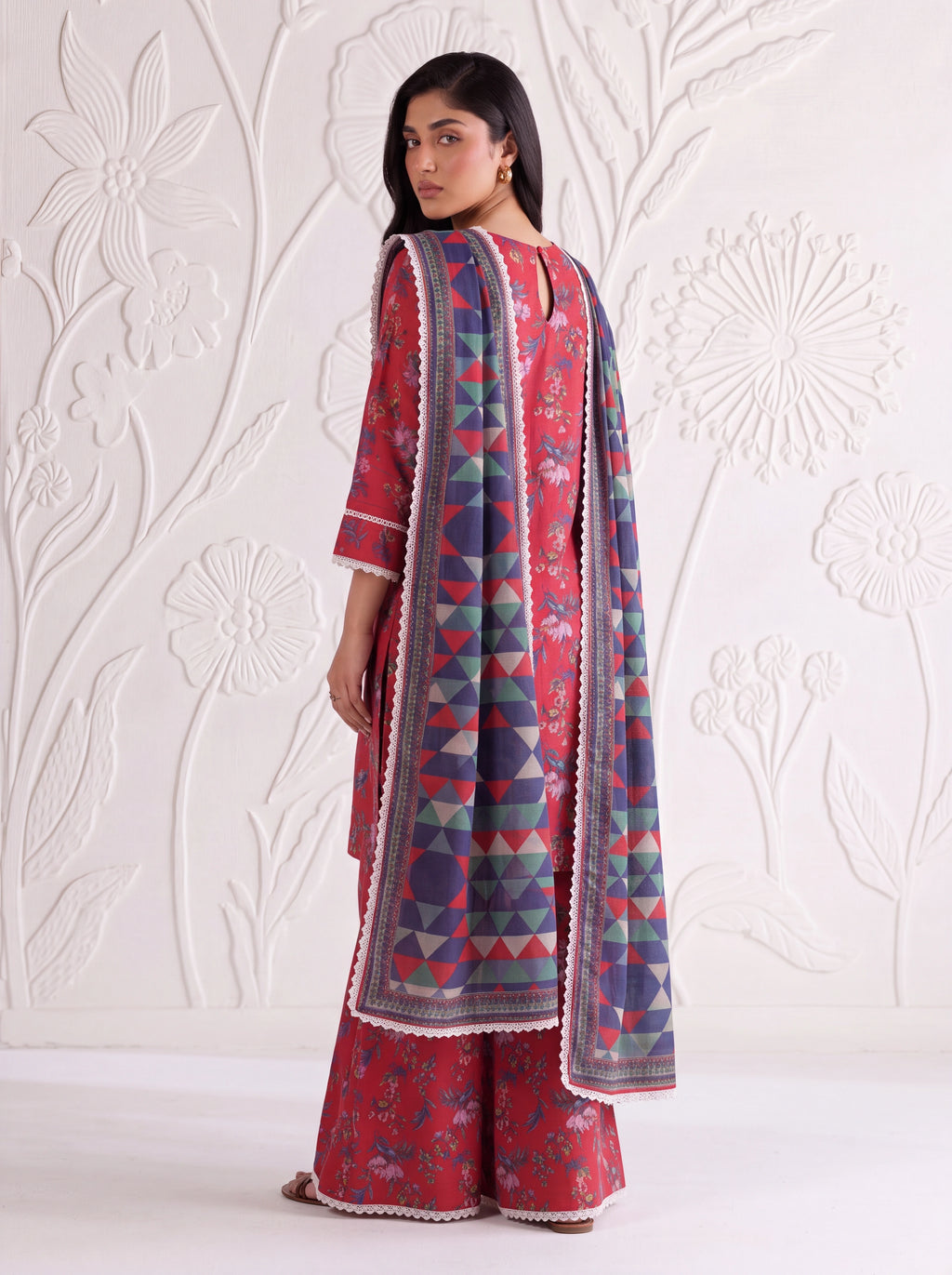 BAHAR 3 PIECE - PRINTED LAWN SUIT Unstitched 014