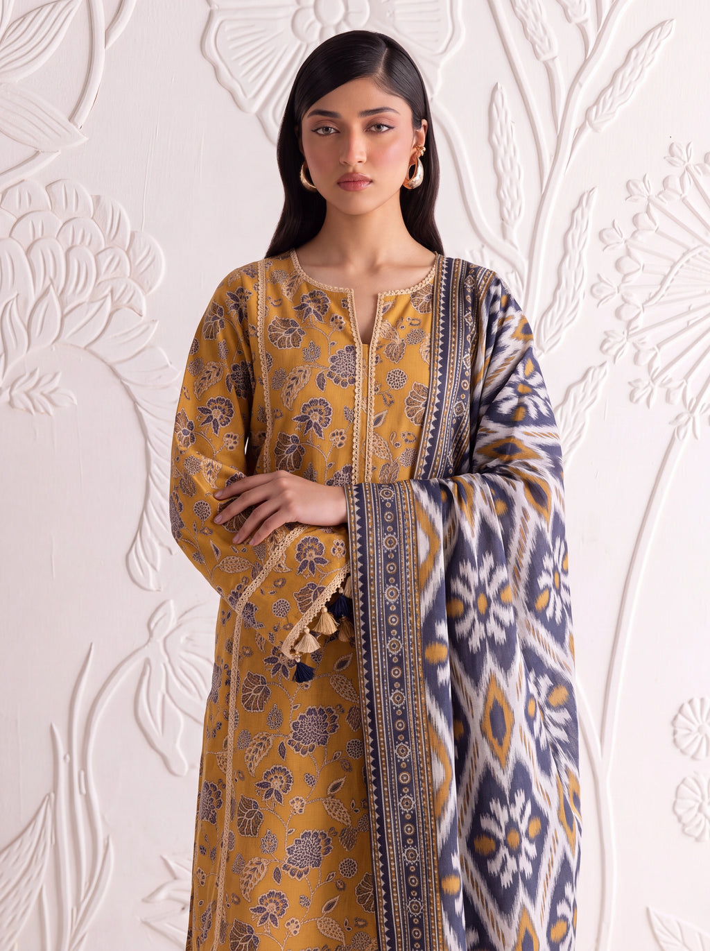 BAHAR 3 PIECE - PRINTED LAWN SUIT Unstitched 015