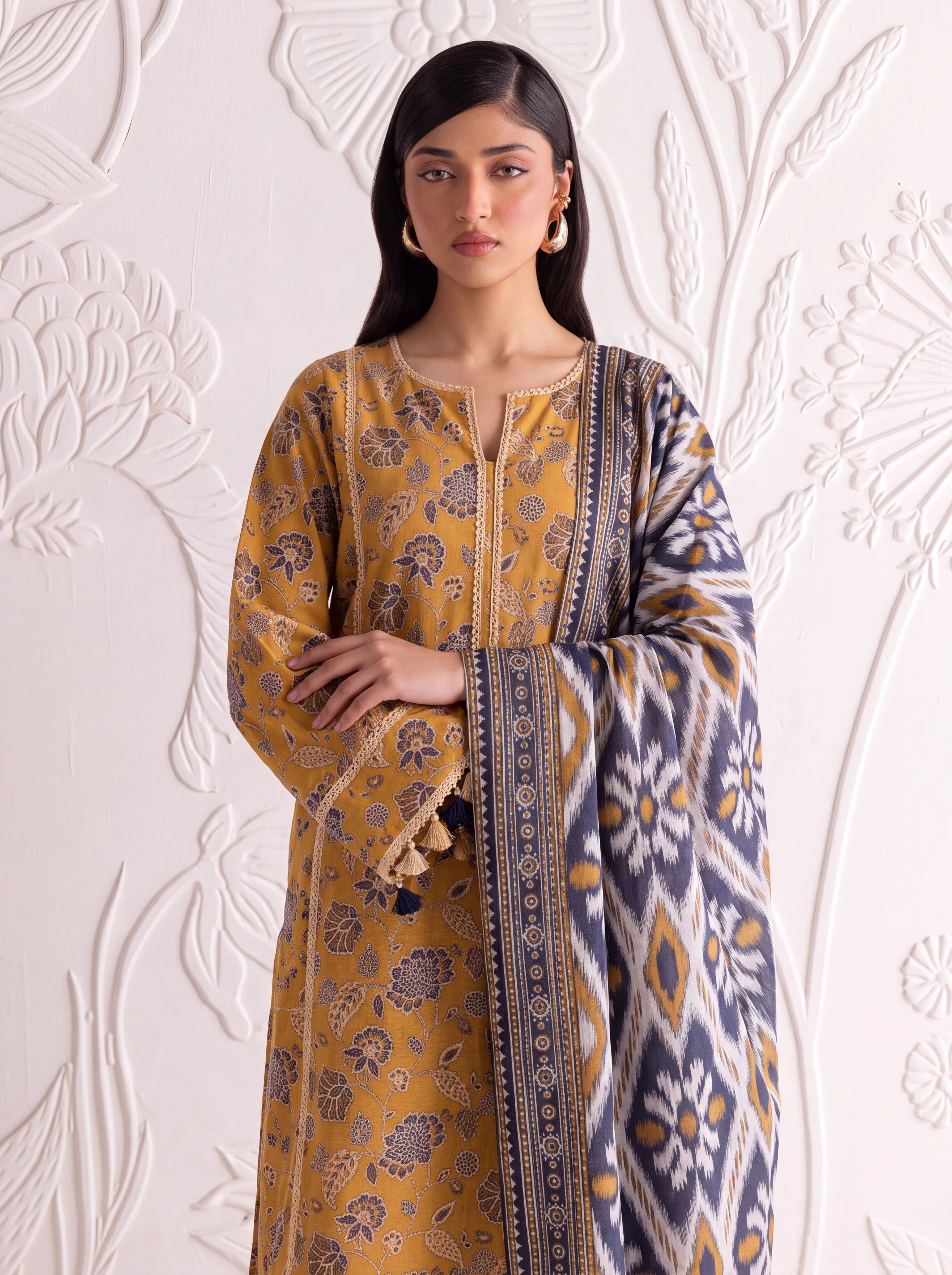 BAHAR 3 PIECE - PRINTED LAWN SUIT Unstitched 015