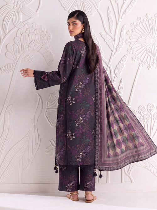 BAHAR 3 PIECE - PRINTED LAWN SUIT Unstitched 016