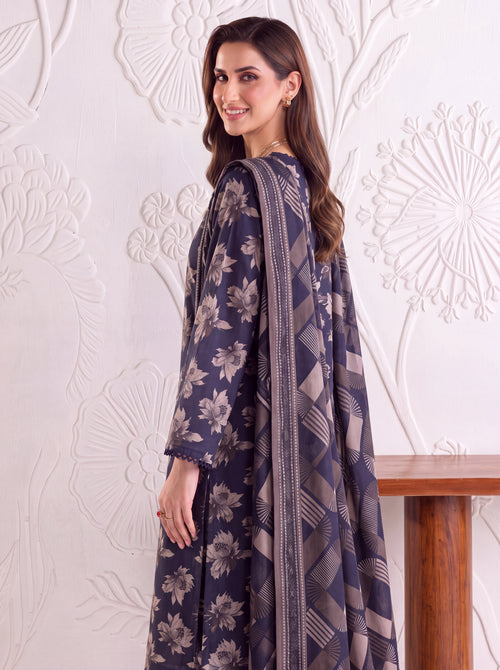 BAHAR 3 PIECE - PRINTED LAWN SUIT Unstitched 017