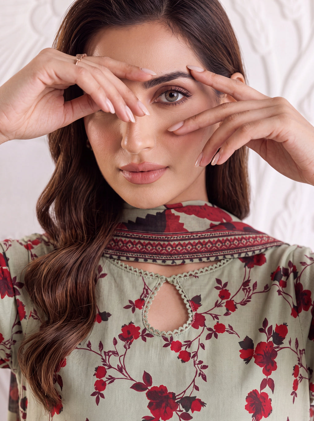 BAHAR 3 PIECE - PRINTED LAWN SUIT Unstitched 018