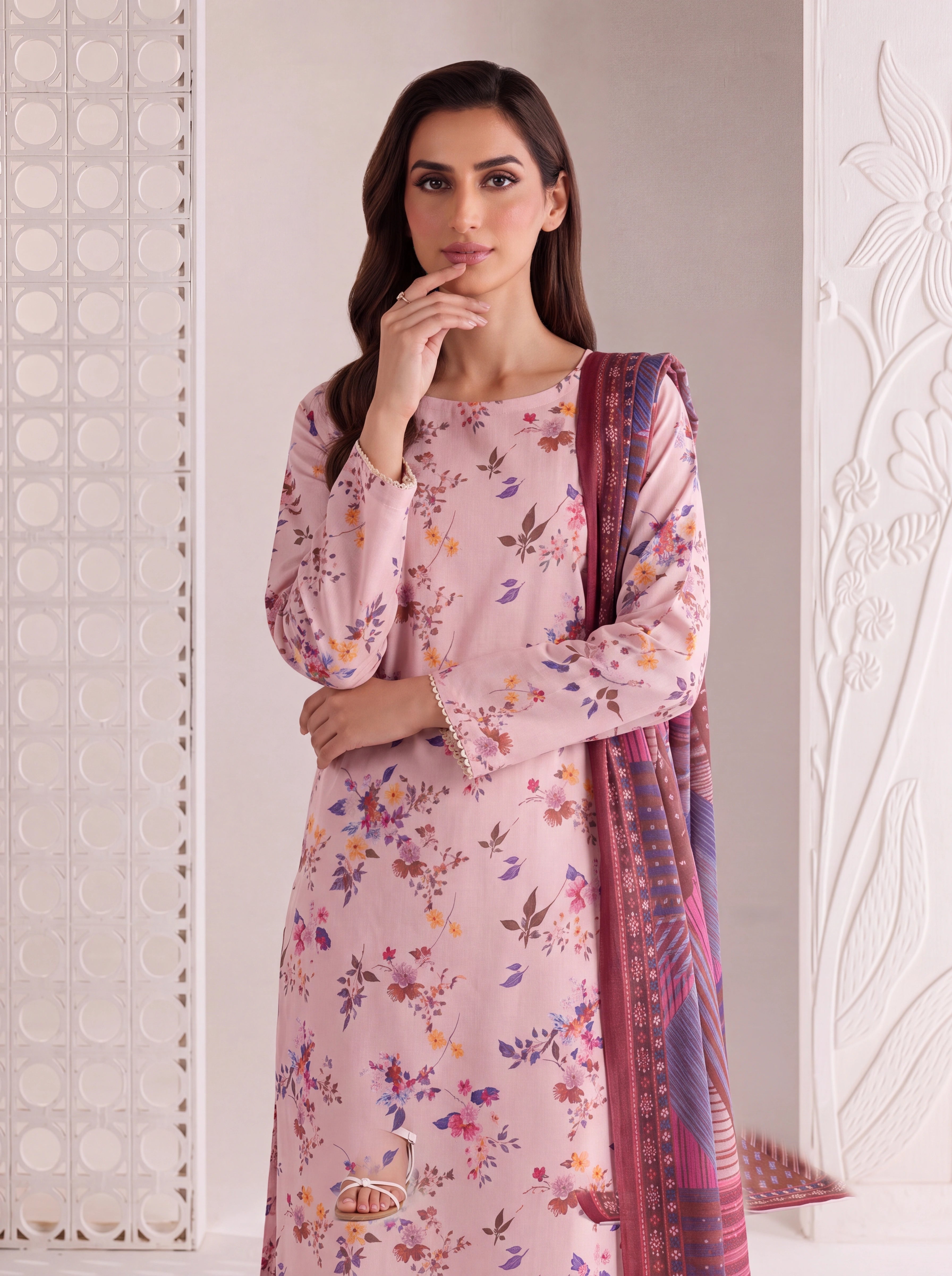 BAHAR 3 PIECE - PRINTED LAWN SUIT Unstitched 031